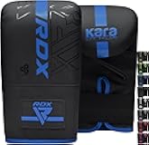 RDX Bag Gloves Boxing Punching Mitts, Maya Hide Leather, Padding, Ventilated Palm, MMA Heavy Punch Training, Muay Thai Kickboxing Focus Pads Double End Speed Ball Workout, Adult Men Women