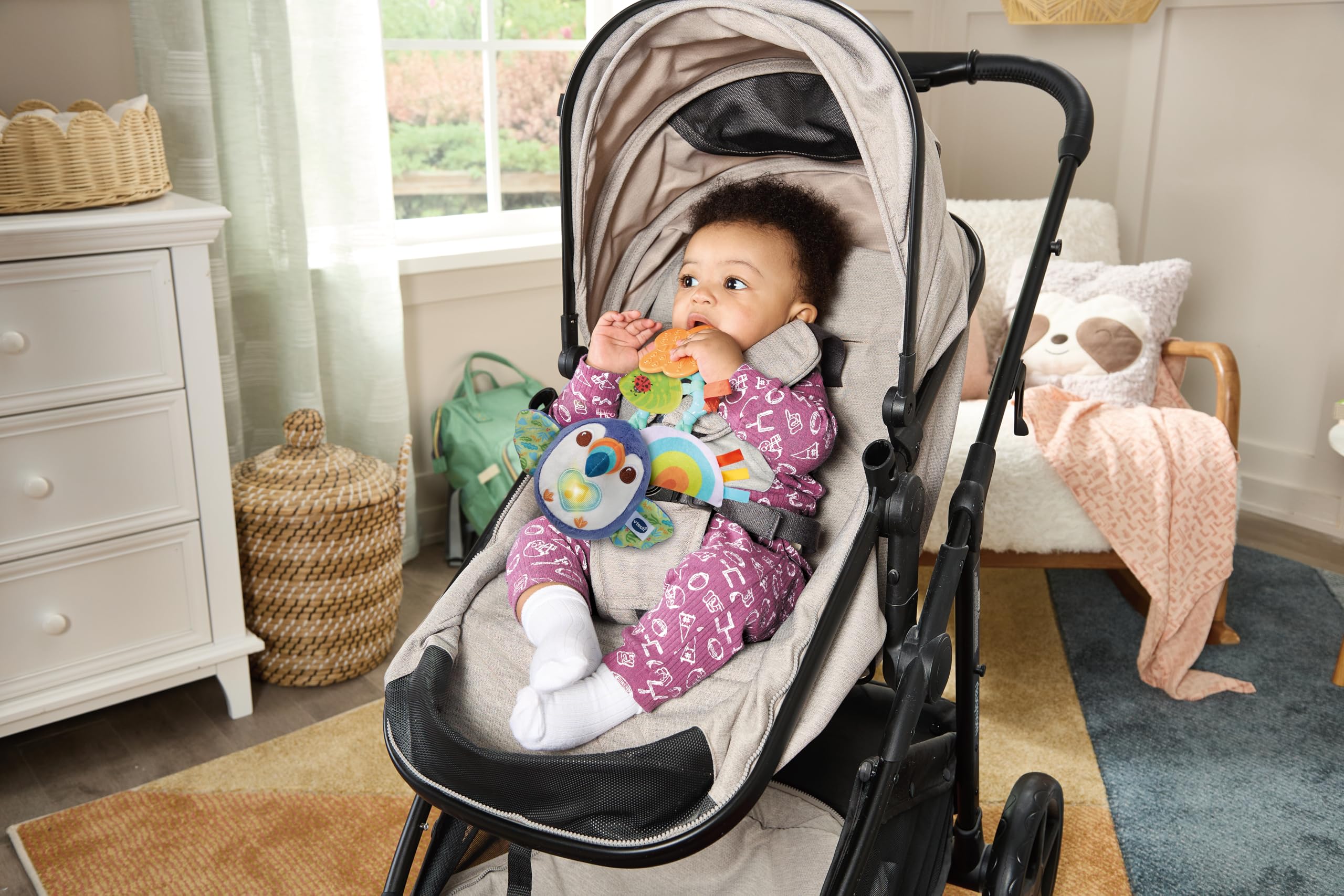 VTech Baby Take-Along Toucan, Interactive Baby Toy with Lights, Songs & Melodies, Tactile Stimulation, Gift for Ages 0, 3 - Image 3