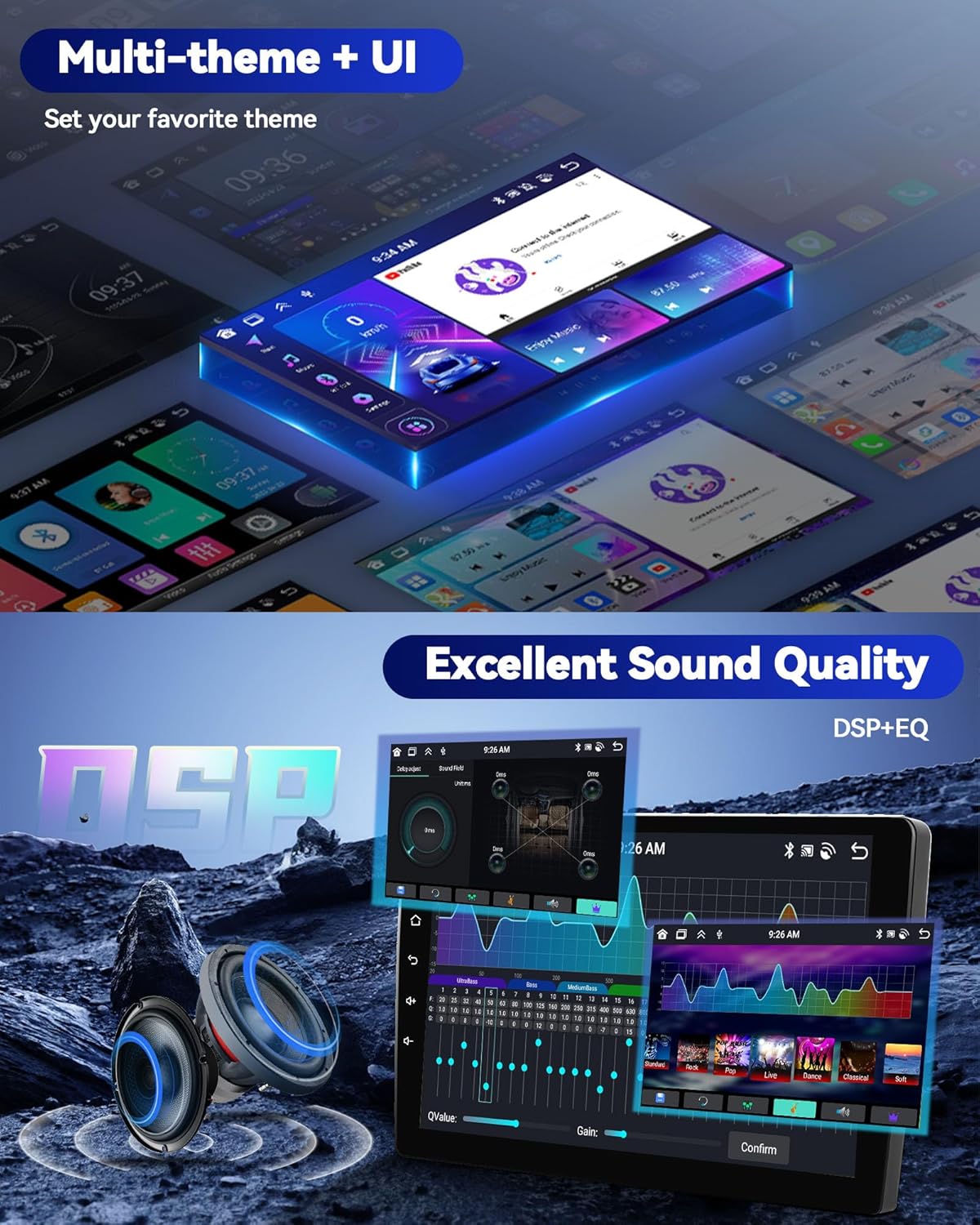 Steering wheel control interface showing button mapping options