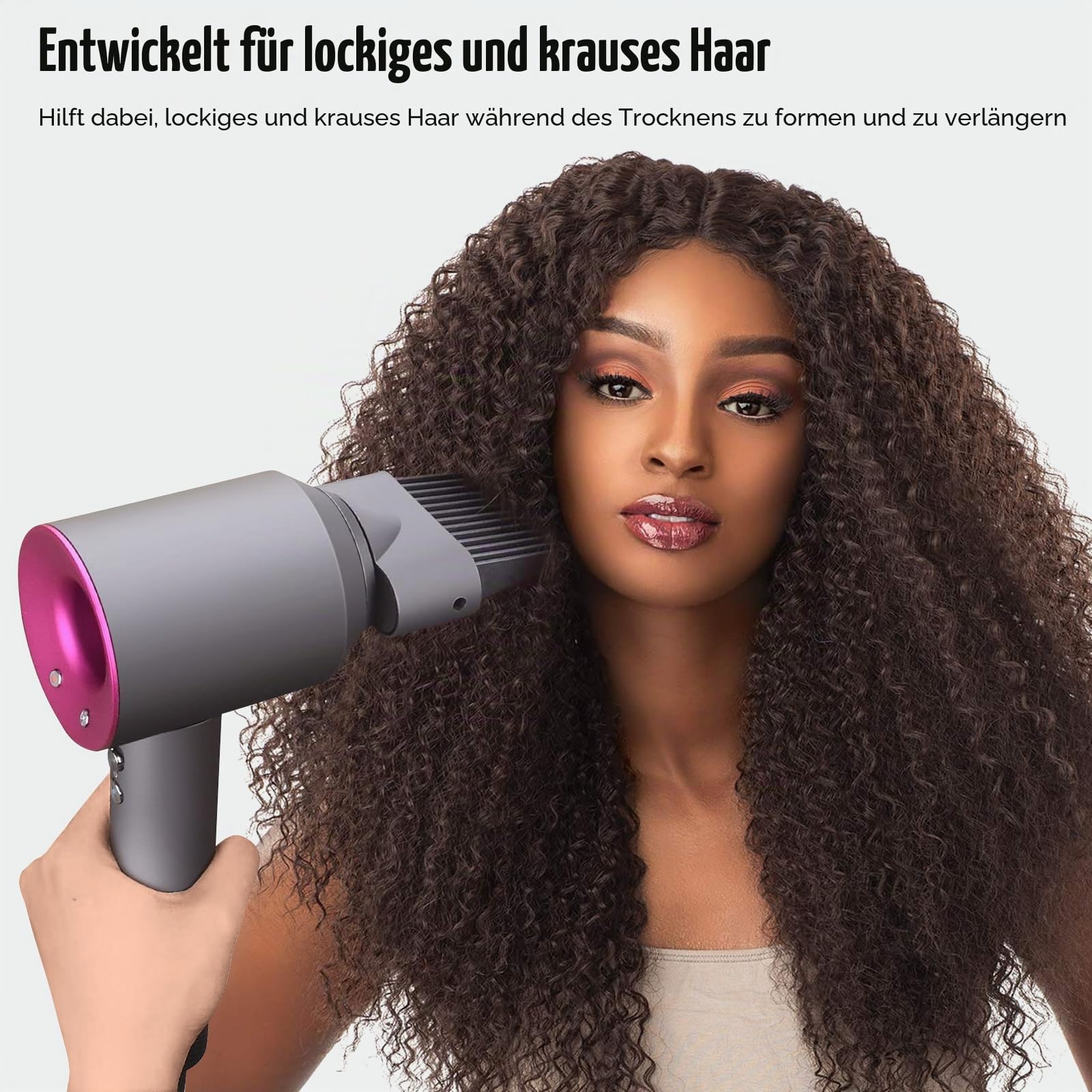 Kammaufsatz mit breiter Zahnung für Dyson Supersonic Haartrockner, Teilenummer 969748-01