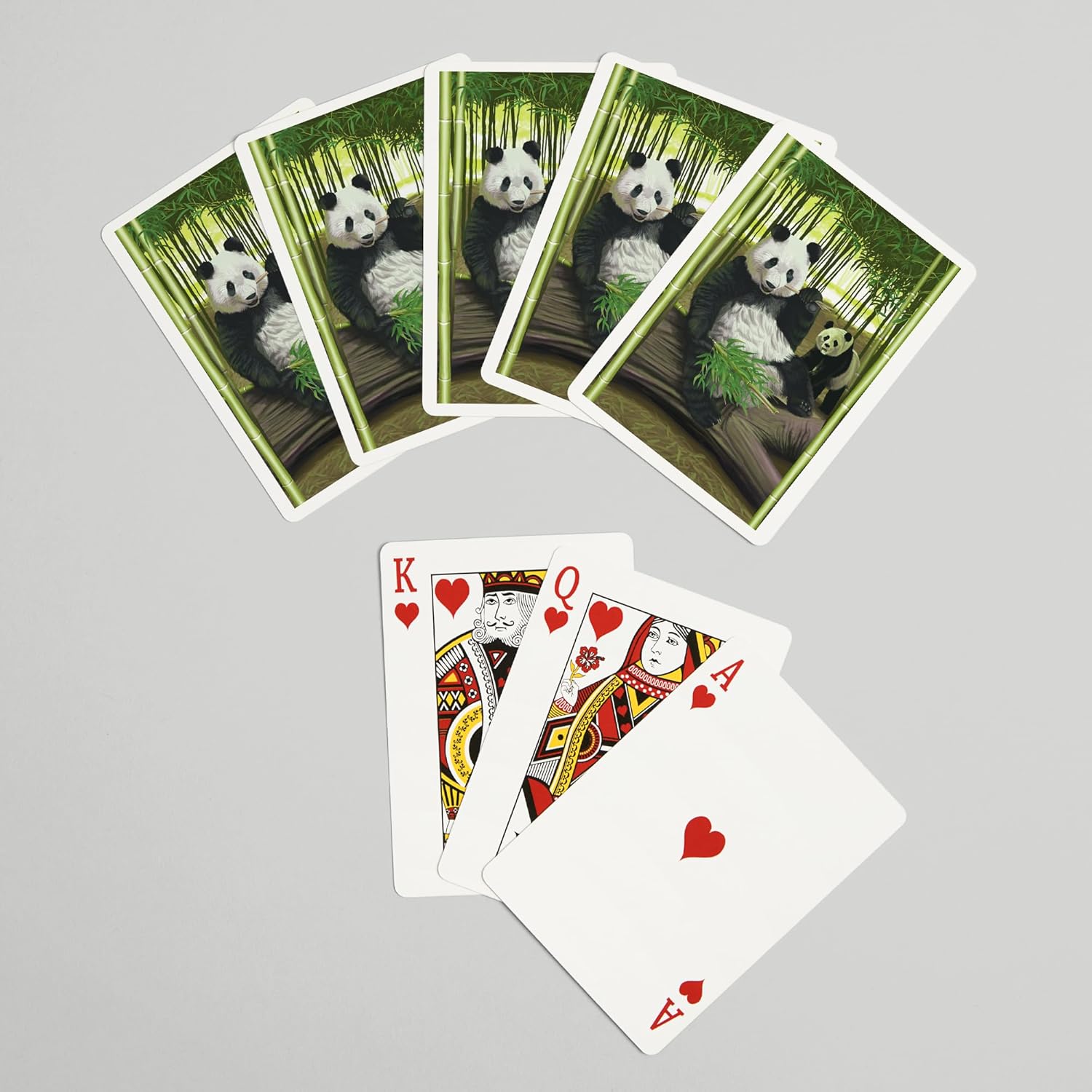 Lantern Press Pandas, 52 Playing Cards for Adults, Poker Size Card Deck