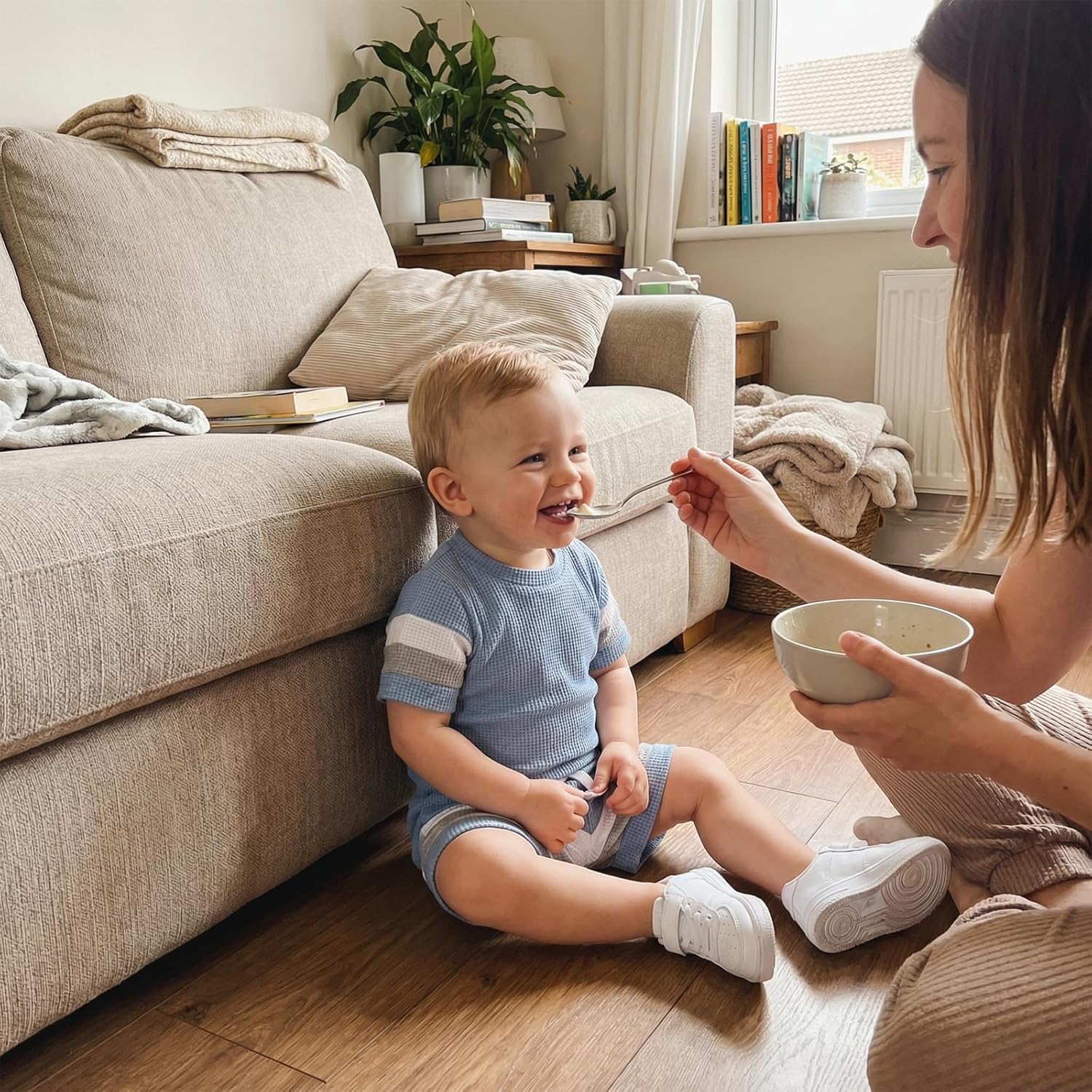 Kuriozud Newborn Baby Boy Summer Clothes Button Short Sleeve Romper Bodysuit Shorts Set Infant Soft Waffle Outfit - Image 3