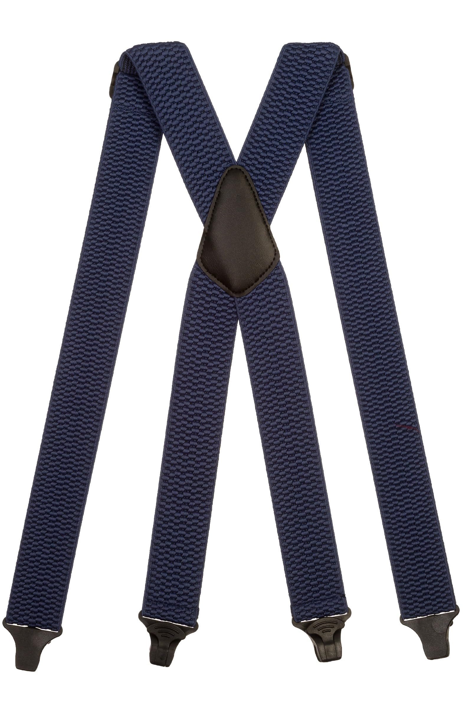 Olata Heavy Duty X-Shape Airport Braces/Suspenders with Plastic Clips - 4cm. Blue