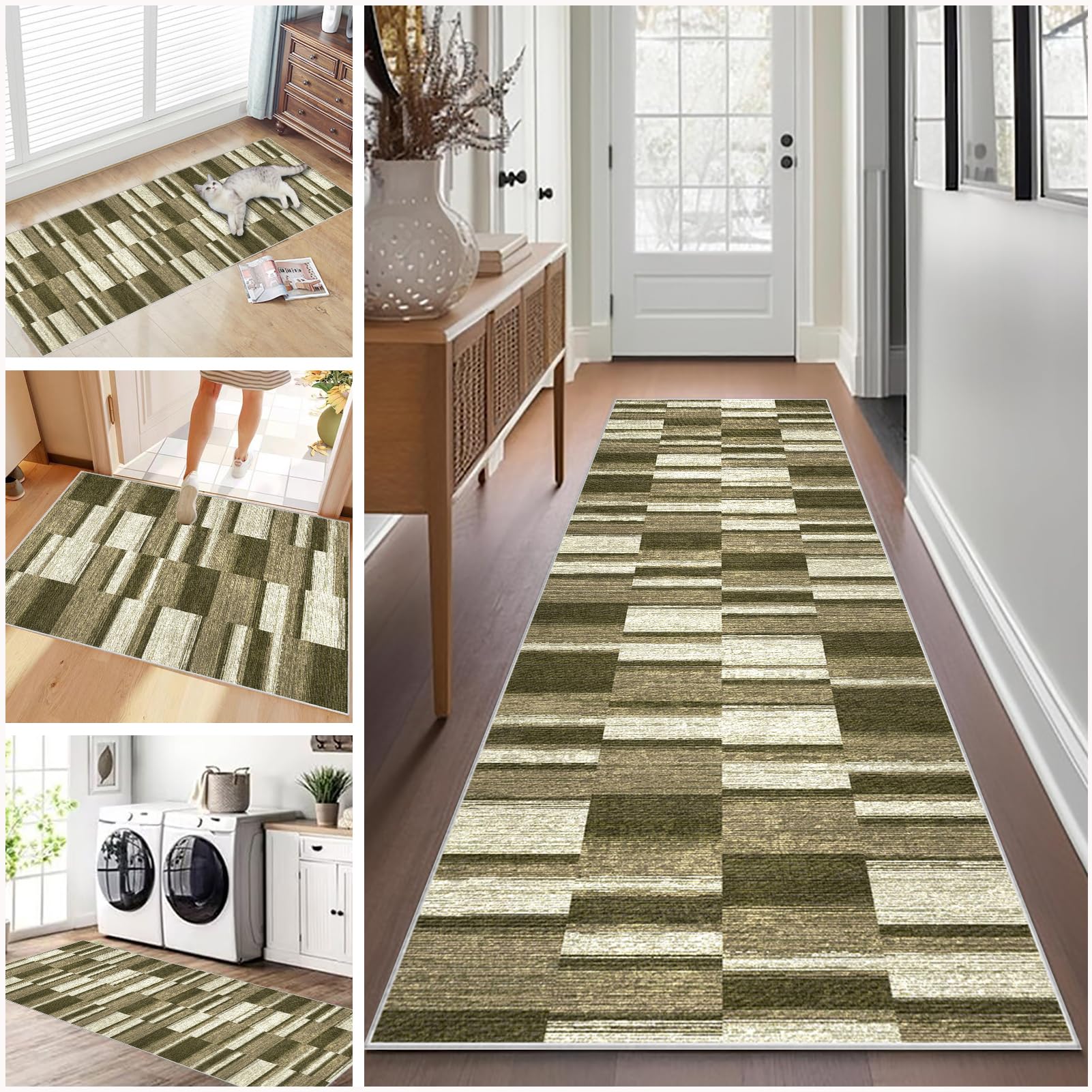 Ruxevnsy 326A Hallway Carpet Runners Non Slip Washable 120 X 180 Cm Entryway Runner Rugs Kitchen Carpet Rug Narrow Rug Vintage Carpet Runners For Hallway Long Hall Runner Rug For Kitchen Entryway Corridor Bedroom