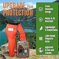 Vista 13 de FORESTER Chainsaw Chaps for Men & Women Apron-Style Chaps with Pocket & Adjustable Waist Chainsaw Safety Equipment