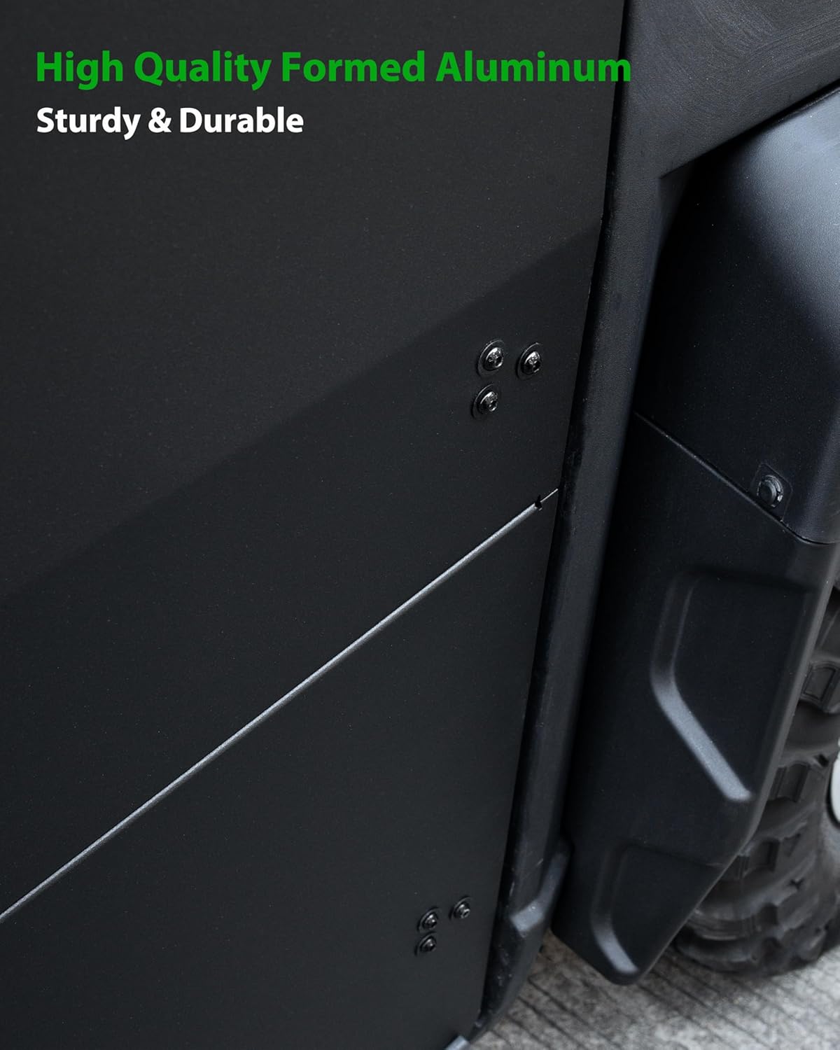 ‎SLORIMOD Aluminum Front Half Door Inserts Panels Kit for Polaris Ranger 1000/Ranger XP 1000/Crew 2018+ Accessories(One Pair), All Weather Durability, 2 Front Door Panels