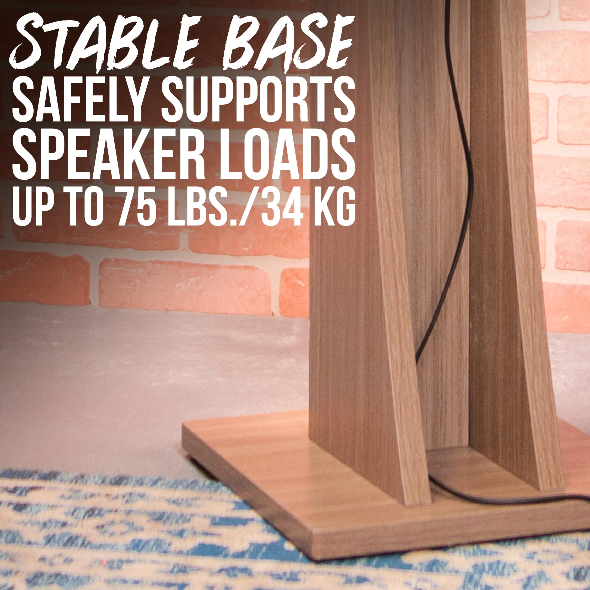 Gator Frameworks Elite Series GFW-ELITESPKSTMN-MPL Support de Haut-Parleur en Bois pour Studio avec Finition érable Naturel