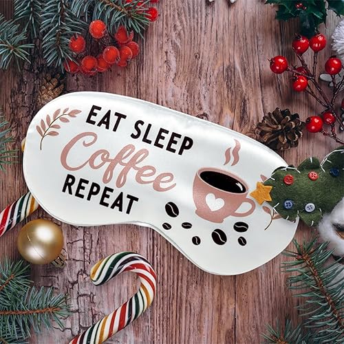Miniatura 2 de Eat Sleep Coffe Repeat - Divertida máscara de dormir para los amantes del café, divertido regalo de café para compañeros de trabajo, amigos,