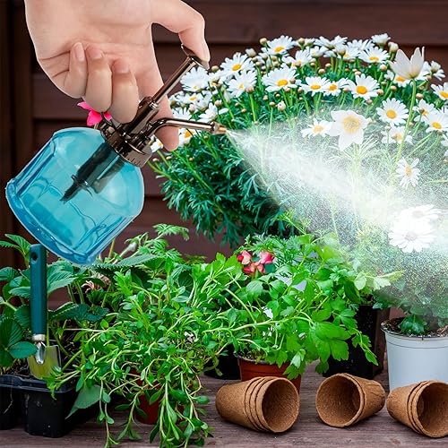 Miniatura 7 de REFFU Plant Mister - Botella rociadora para plantas, rociador de plantas, botella de riego para suculentas con bomba superior para plantas de casa,