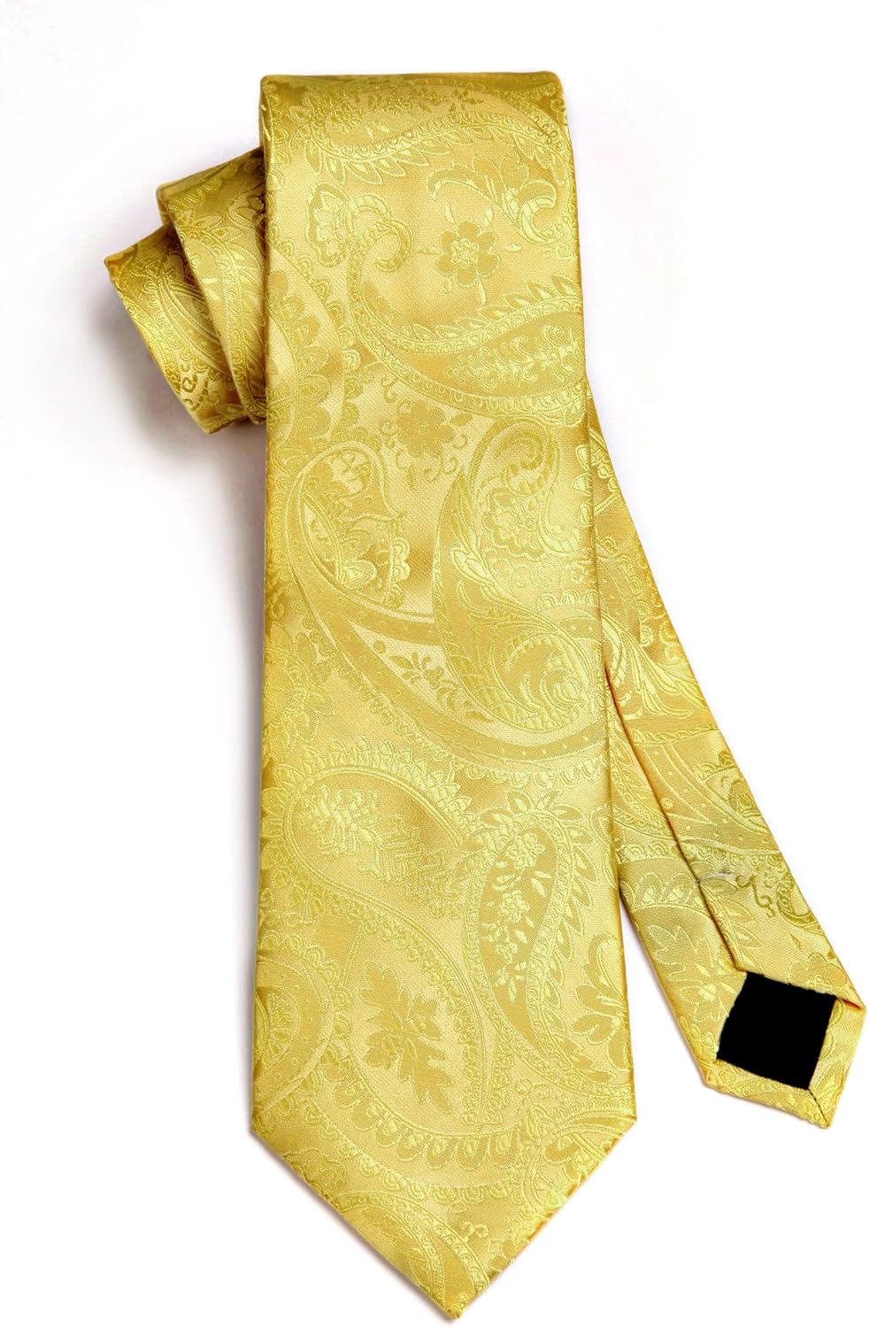 HISDERN Paisley Ties for Men Solid Tie Handkerchief Floral Men's Necktie & Pocket Square Set Wedding Classic Mens Ties - Image 7