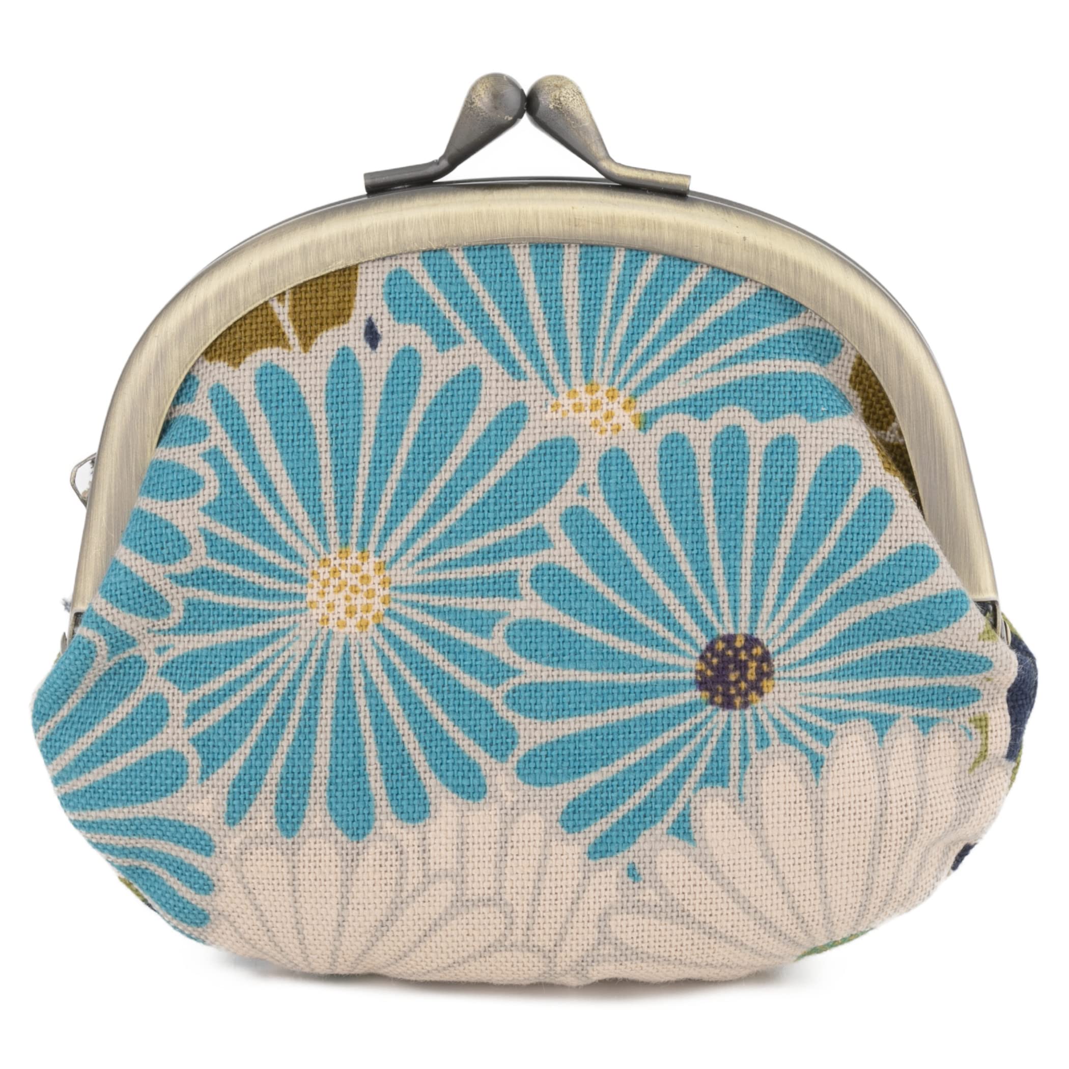 Noren Double Pocket Kiss Lock Purse Gamaguchi Coin Wallet Made in Japan