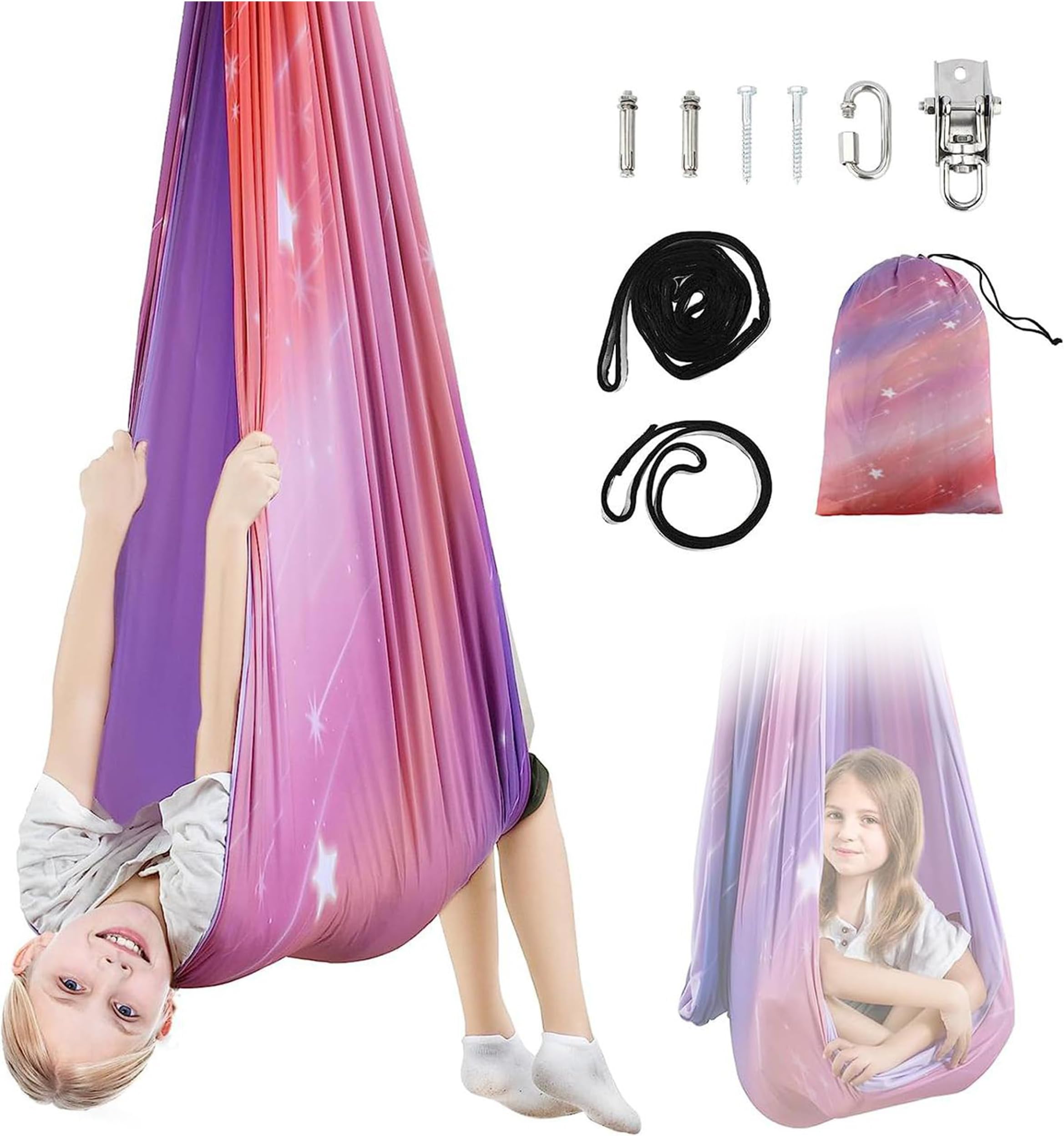 Double Layer Sensory Swing - Therapy Swing Cuddle Swing Indoor Outdoor Swing Hammock for Adult - Great For Autism, Asperger's, ADHD, Sensory Integration