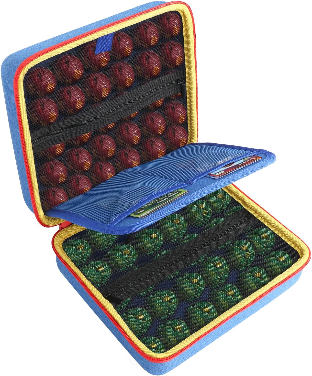 Hard Baku Toys Storage Case for Bakugan Collectible Action Figures Carrying Box with Mesh Pocket, Case Only