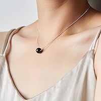 Vista 9 de Real Crystal Pendant Necklace Jewelry 925 Sterling Silver Chain Necklace for Women Dainty Birthstone Jewelry Necklace for Women Healing Chakra