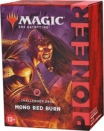 Magic The Gathering Pioneer Challenger Deck 2021 - Mono Red Burn (Rojo) para mayores de 13 años