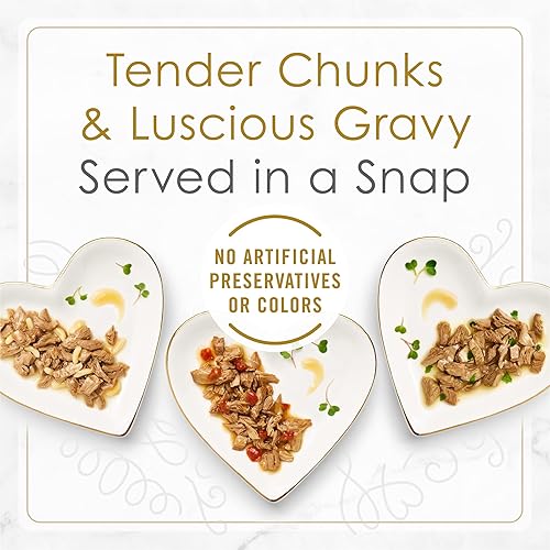 Miniatura 3 de Purina Fancy Feast Petites alimento húmedo gourmet en salsa para gatos, sabores surtidos, 24 unidades de 2.8 onzas, bandejas