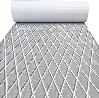 KXKZREN Suelo de barco autoadhesivo de espuma EVA con estampado de rombos para barcos, alfombra antideslizante para barcos, alfombra marina para lancha a motor, autocaravana, yate, kayak, plataforma