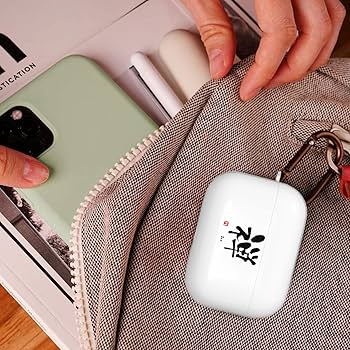 Amazon | 禅の漢字ロゴ入り 充電器、AirpodsPro用充電ケース