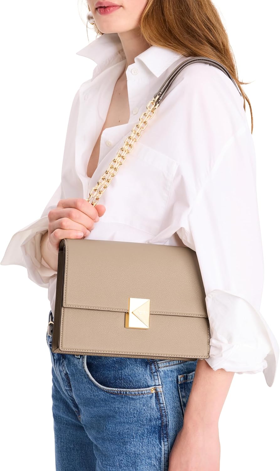 kate spade new york womens Deco Leather Flap Chain Crossbody - Image 4