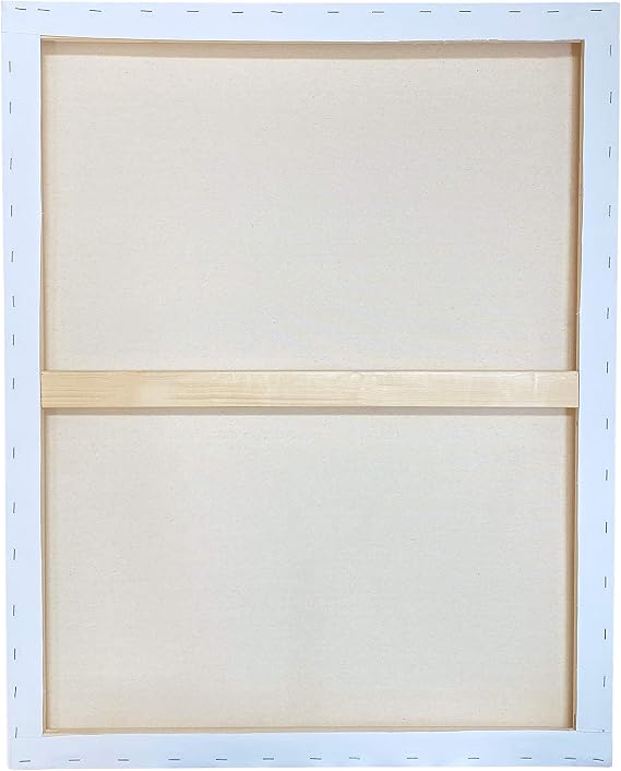 milo Stretched Artist Canvas, 18x24 inch, 4 Pack, 3/4 inch Profile | 11 oz Gesso Primed Large Canvases, Studio Wrapped, Blank White Cotton, Ready-to-Paint Art Supplies for Acrylic, Oil, Tempera