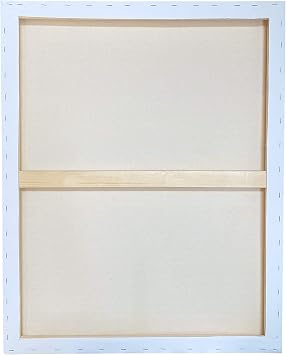 milo Stretched Artist Canvas, 18x24 inch, 4 Pack, 3/4 inch Profile | 11 oz Gesso Primed Large Canvases, Studio Wrapped, Blank White Cotton, Ready-to-Paint Art Supplies for Acrylic, Oil, Tempera