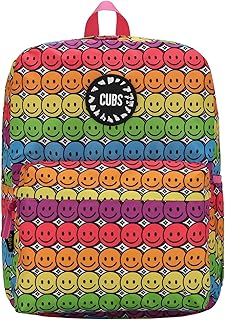 شنطة ظهر قزحية اللون بتصميم وجوه للصغار من كابز، متعددة الألوان