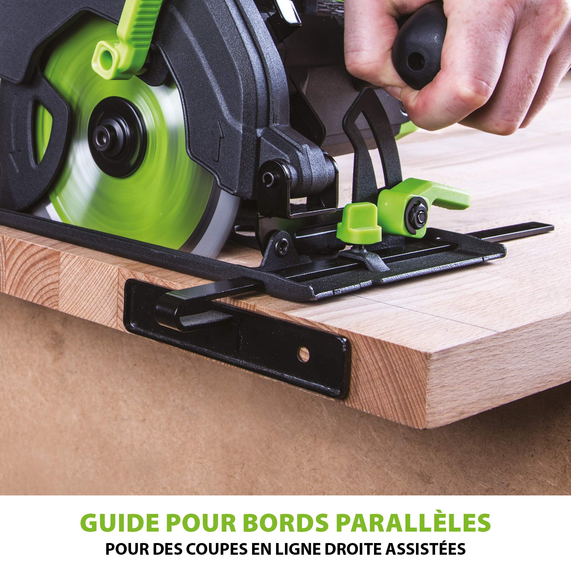 Evolution Power Tools F165CCSL Scie Circulaire Multi-Matériaux, Découpe l’acier, l’aluminium, le bois clouté, le plastique et bien plus, 165 mm (230V)