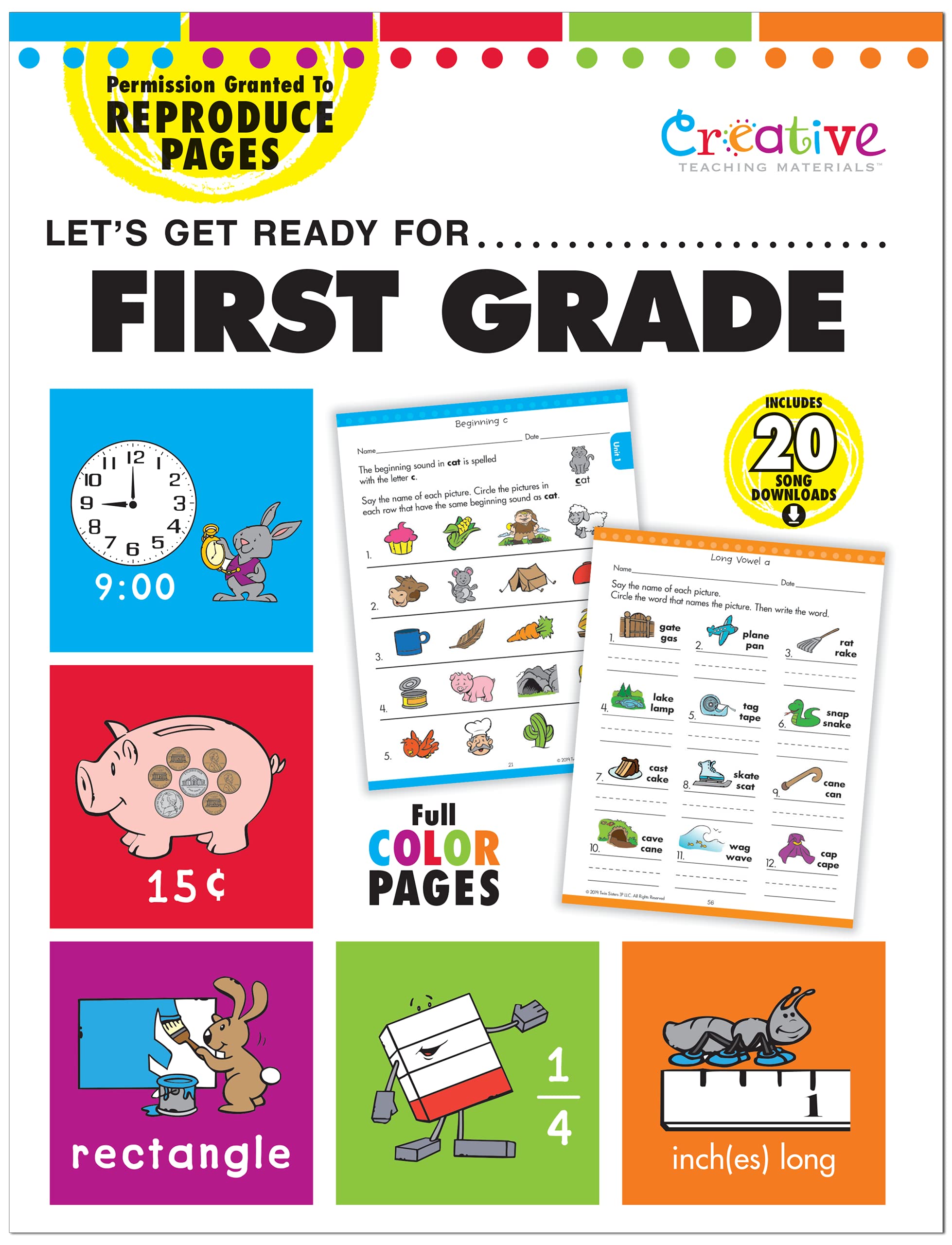 Creative Teaching Materials Let's Get Ready for FIRST Grade