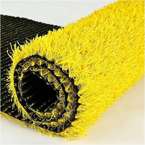 YJEUZCD Synthetic Artificial Grass Turf High Density Faux Grass Turf Outdoor Pet Dog Artificial Grass Mat Garden Coloured Decorative Wedding Rug 3cm
