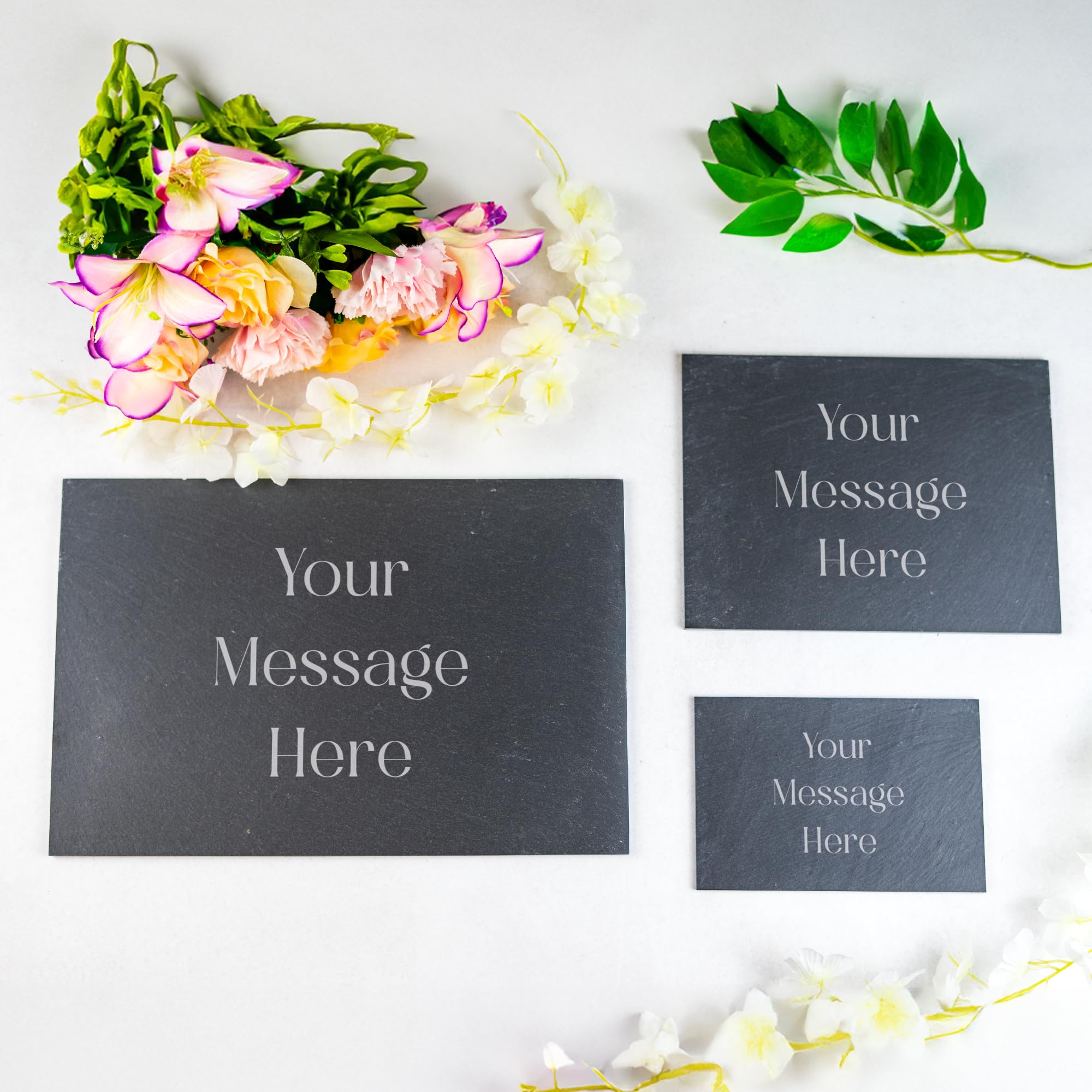 So Bespoke Personalised Slate Memorial Plaque - Engraved Stone Remembrance Gift - Any Relation Pet Lover Animal Sentiment (Style 6)