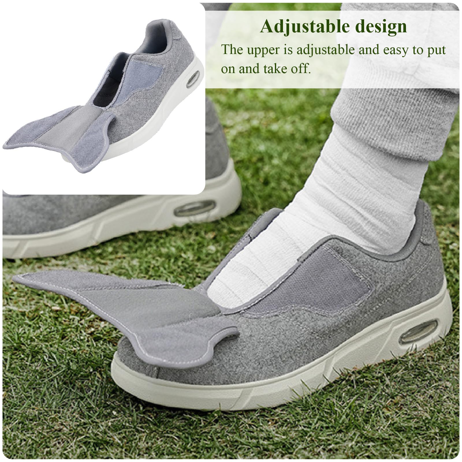 Zapatos para Caminar con Cierre Ajustable para Mujer Hombres