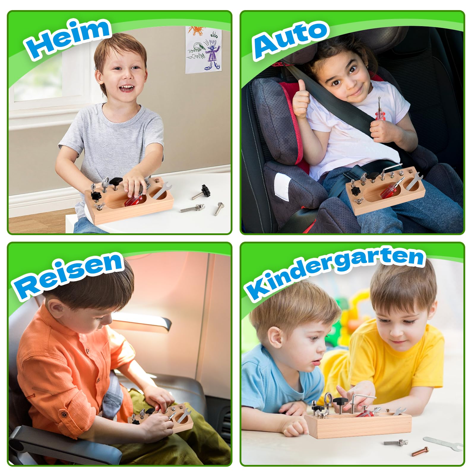 TAVOLA OCCUPATA MONTESSORI giocattolo attività educativa tavola
