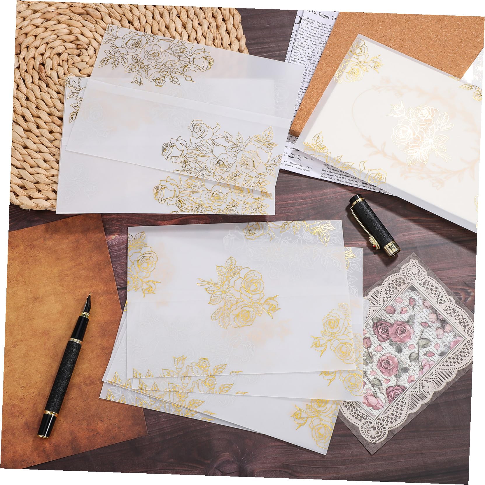 Inviti Trasparenti 50 Pezzi in Vellum per Compleanno