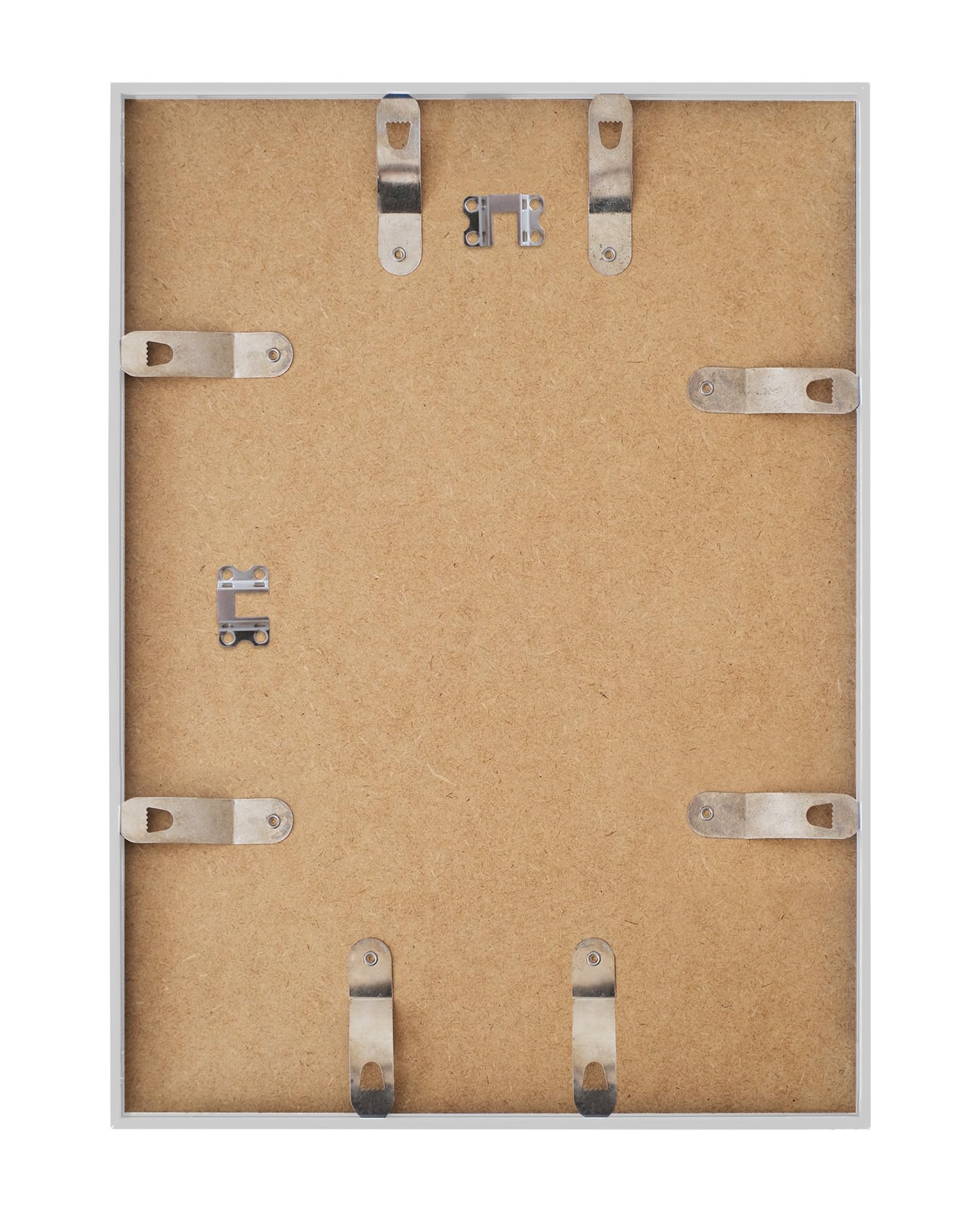 Cadre Photo 60x80 cm en Aluminium argenté cadre decoration murale pour Affiche Poster Œuvre d'Art Photo Puzzle Verre Acrylique avec Filtre UV Fixation Verticale & Horizontale
