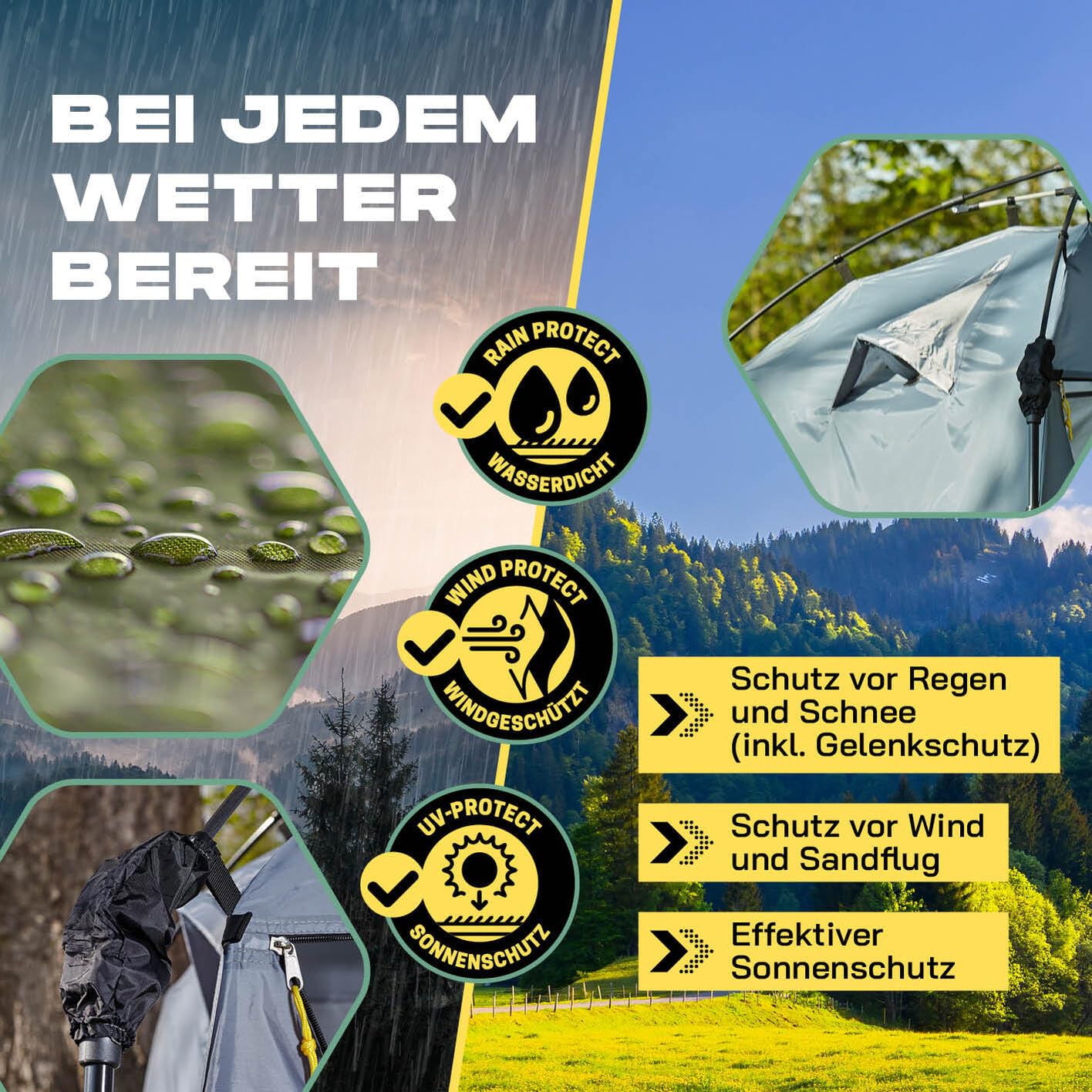 Lumaland Premium Duschzelt | Toilettenzelt für Indoor & Outdoor | Mobiles Umkleidezelt & Lagerzelt | Zelt für Tierfotografie | Ideal zum Campen, Festival & zum Angeln | Wasserdicht & Windfest [Grün]