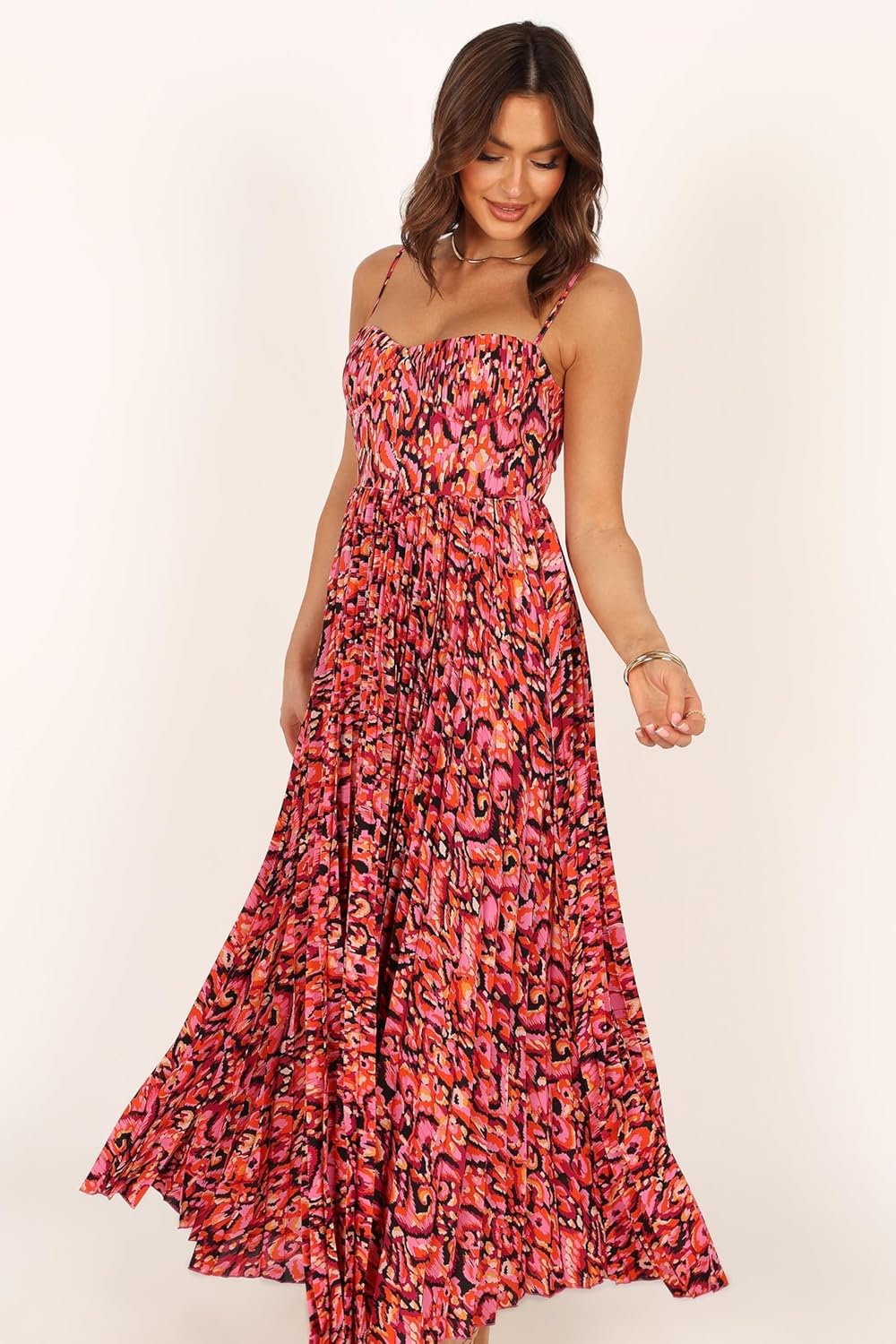 Petal & Pup Womens Achanti Pleated Maxi Dress - Image 4