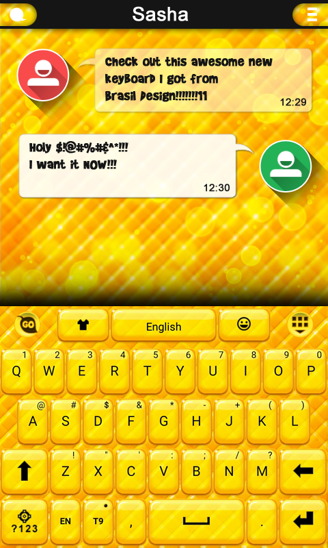 Free Gold GO Keyboard - App on Amazon Appstore
