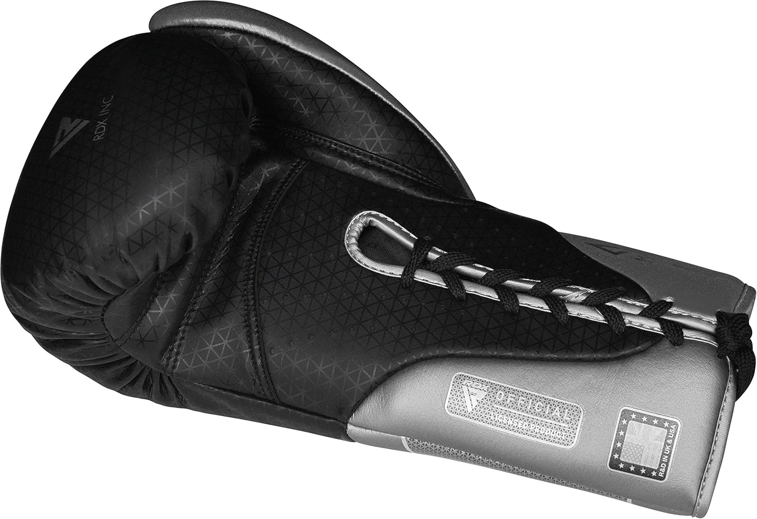 RDX Professional Boxing Gloves, Mark PRO Lace-Up Competition Gloves, Super Skin Maya Hide Leather, Multi-Layered, Padded Wrist Support, Extra Long Laces for Firm Secure Fit, Men Women Home Gym