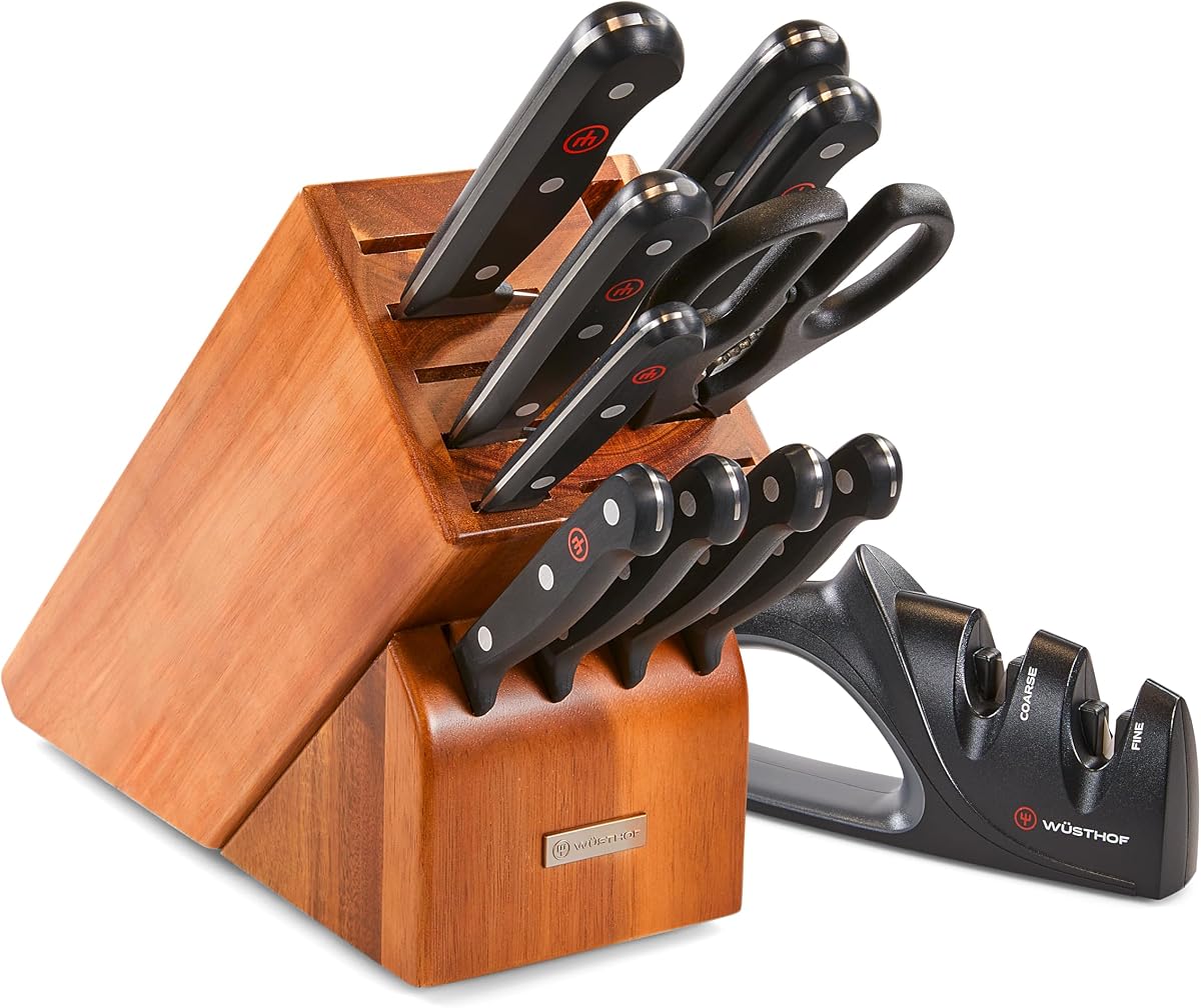 WÜSTHOF Juego de bloques de cuchillos Gourmet de 12 piezas
