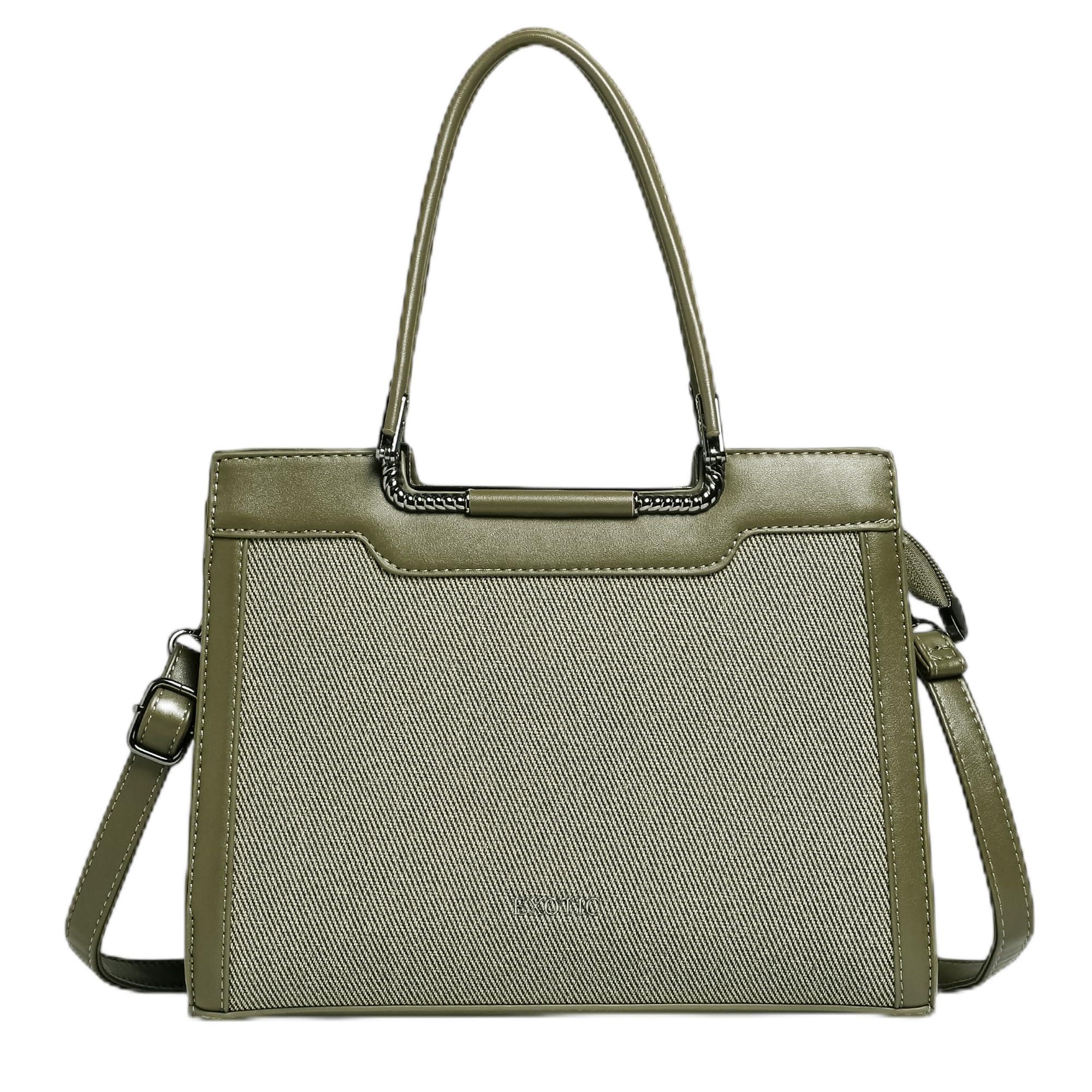 Premium® Embossed Texture Design PU Leather Hand Bag for Women-image-41