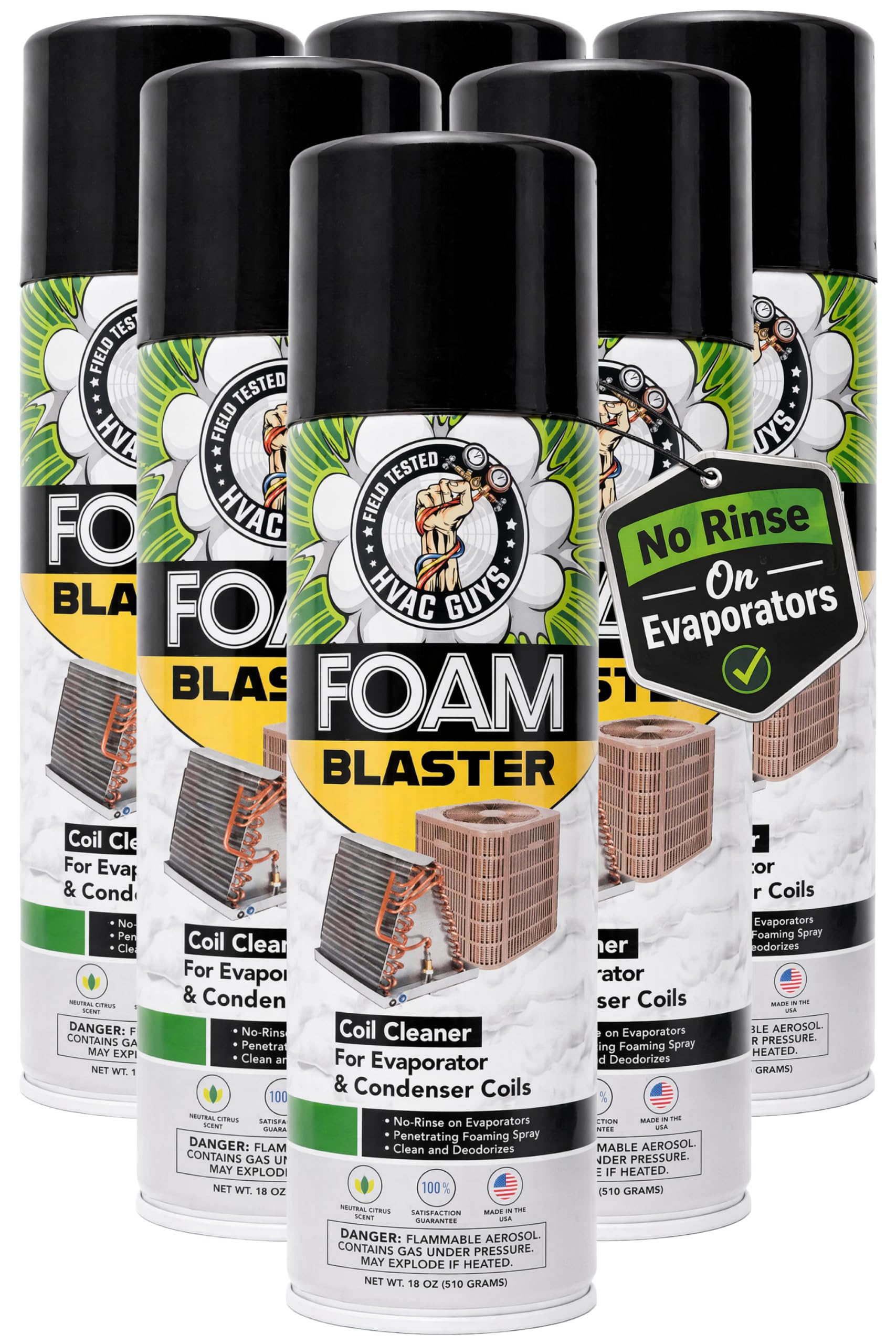 Leak Saver Foam Blaster AC Coil Cleaner Foam Spray | HVAC Coil