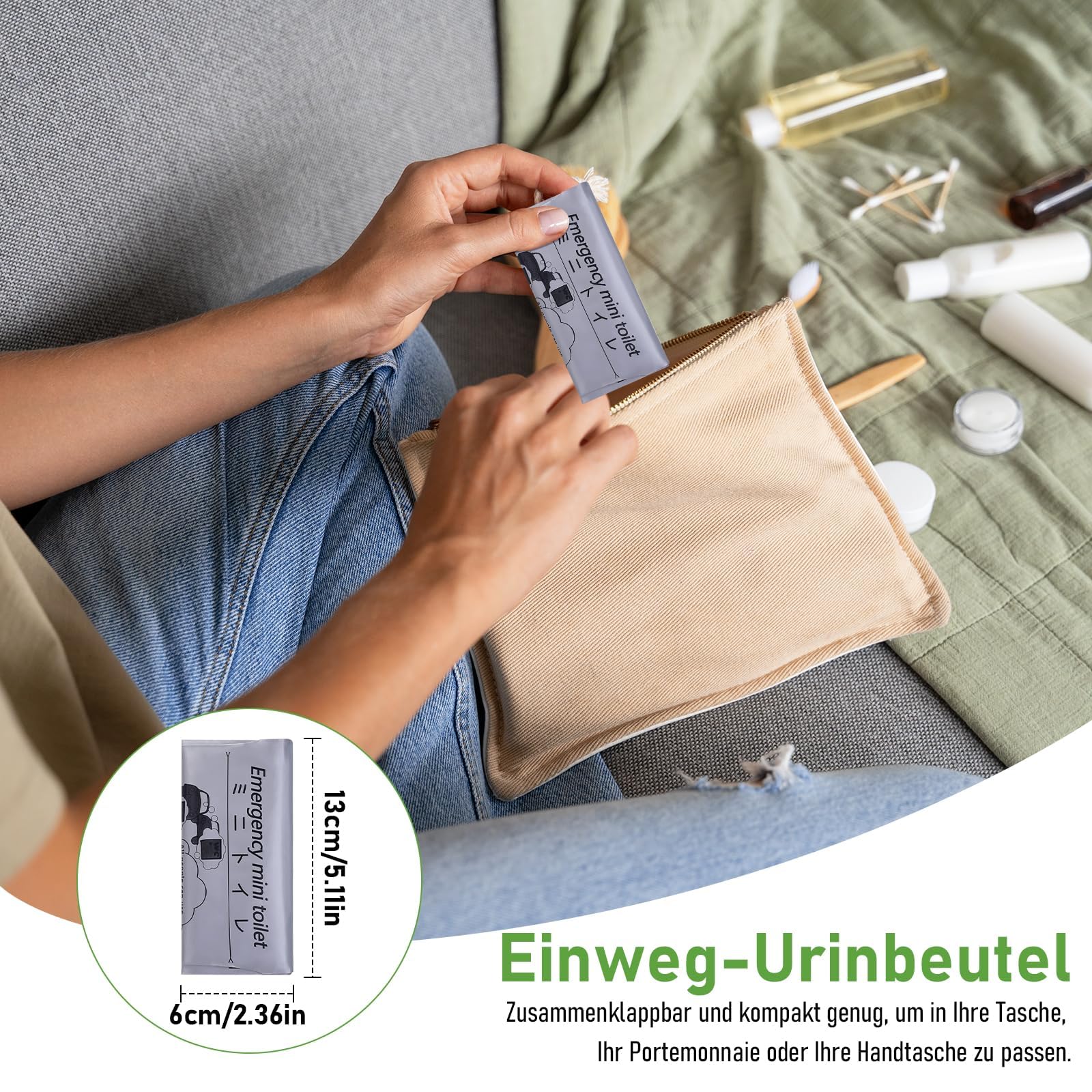 Sacchetti Di Urina Usa E Getta, 700 ML Sacchetti Di Pipì Da - Foto 6