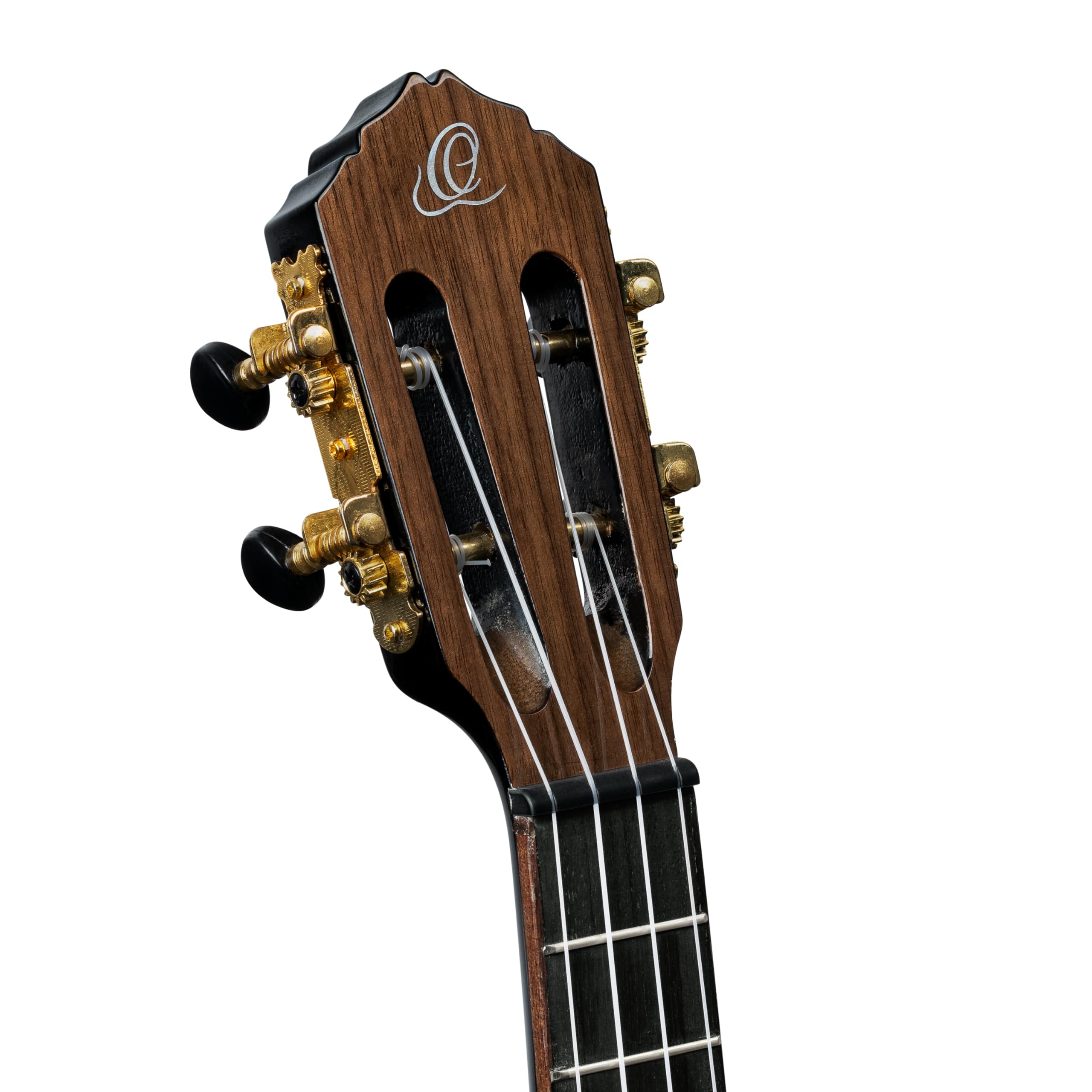 Ortega Guitars Ukelele Tenor negro - Serie Onyx - incluye Gig Bag Deluxe - abeto/caoba (RUOX-TE)