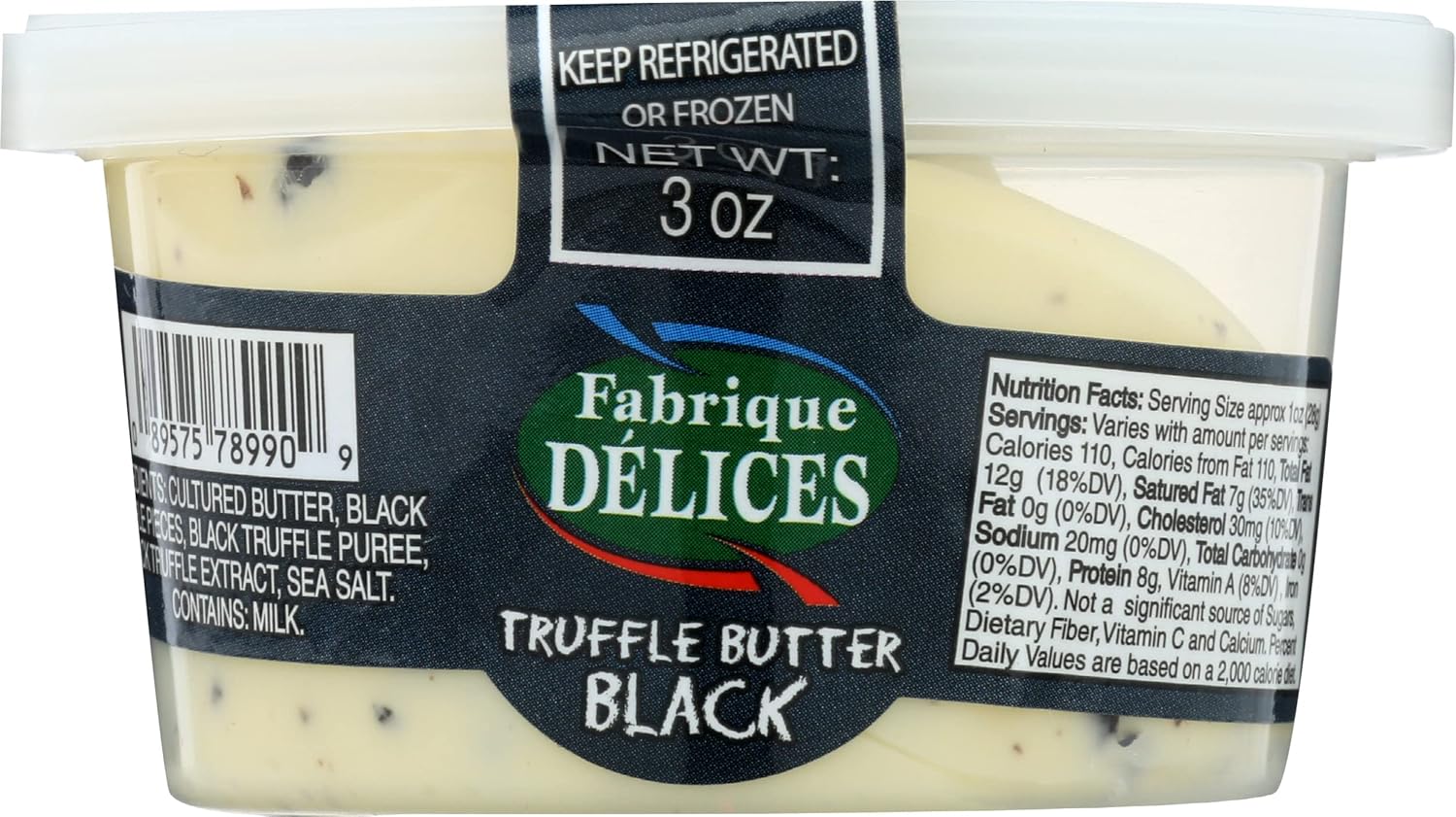 FABRIQUE DELICES Winter Black Truffle Butter, 3 OZ Grocery & Gourmet Food