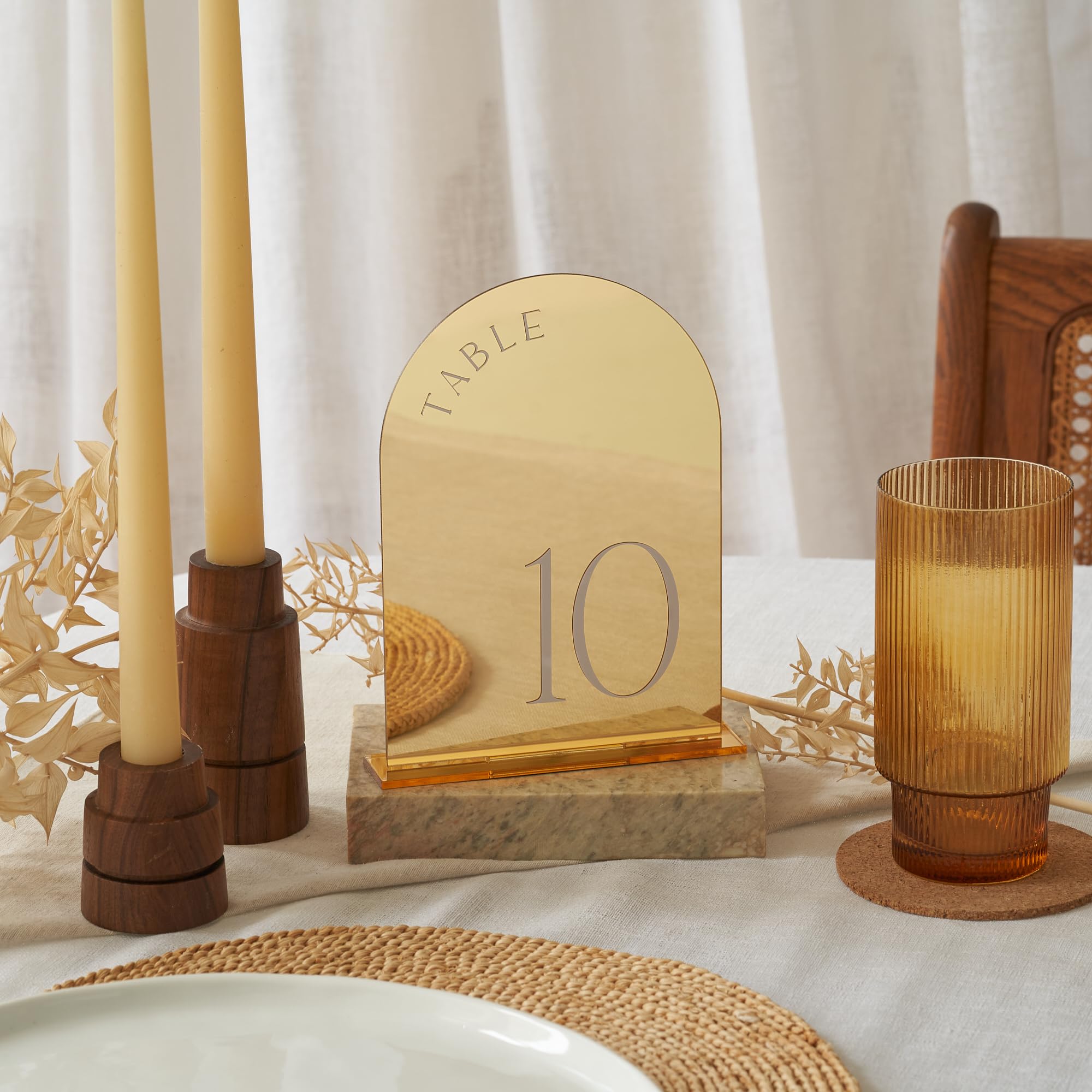 Amazon.com: ZICOTO Beautiful Gold Wedding Table Numbers with