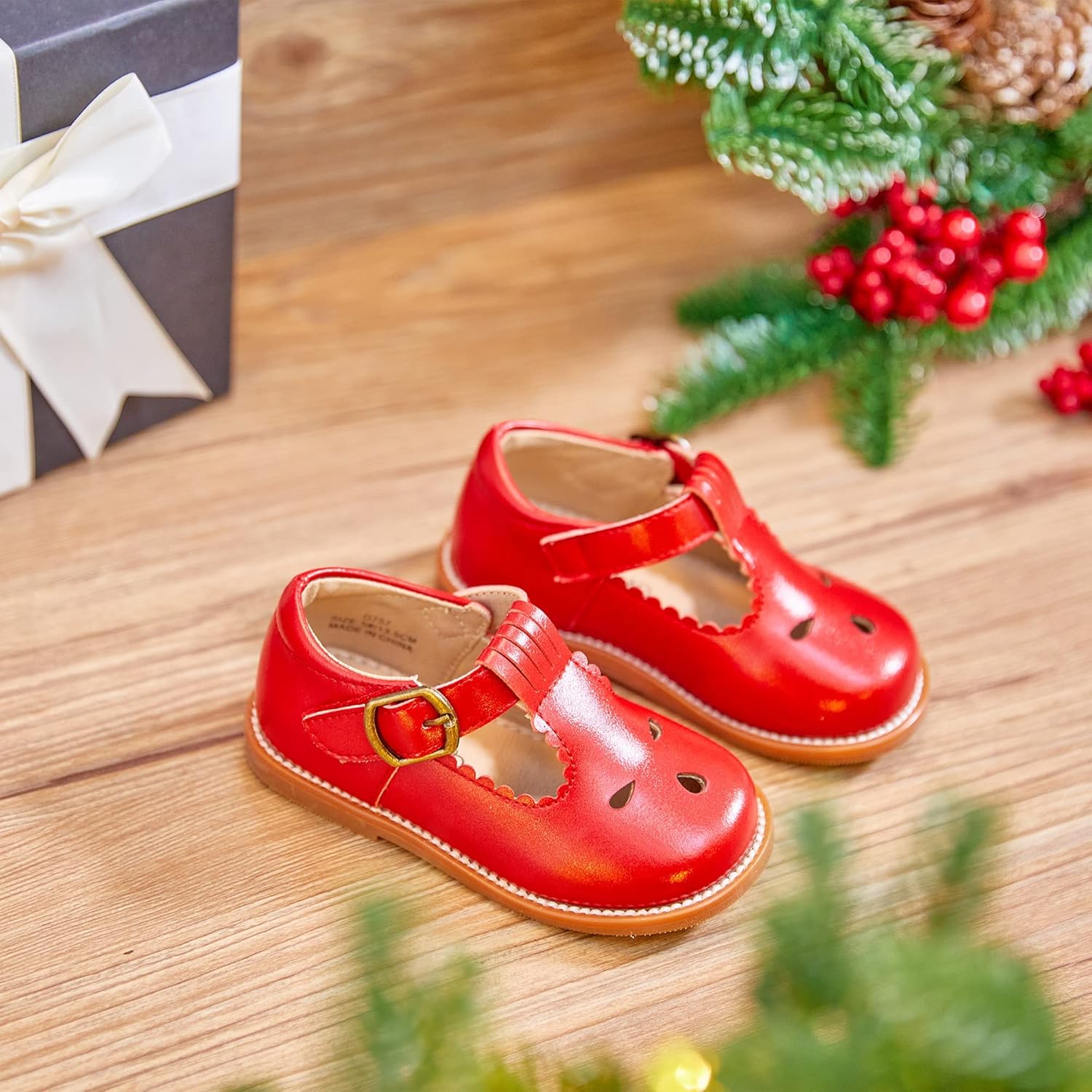 Otter MOMO Toddler Little Girls Oxford Shoes Mary Jane Flat T-Strap School Uniform Party Dress Shoes - Image 6