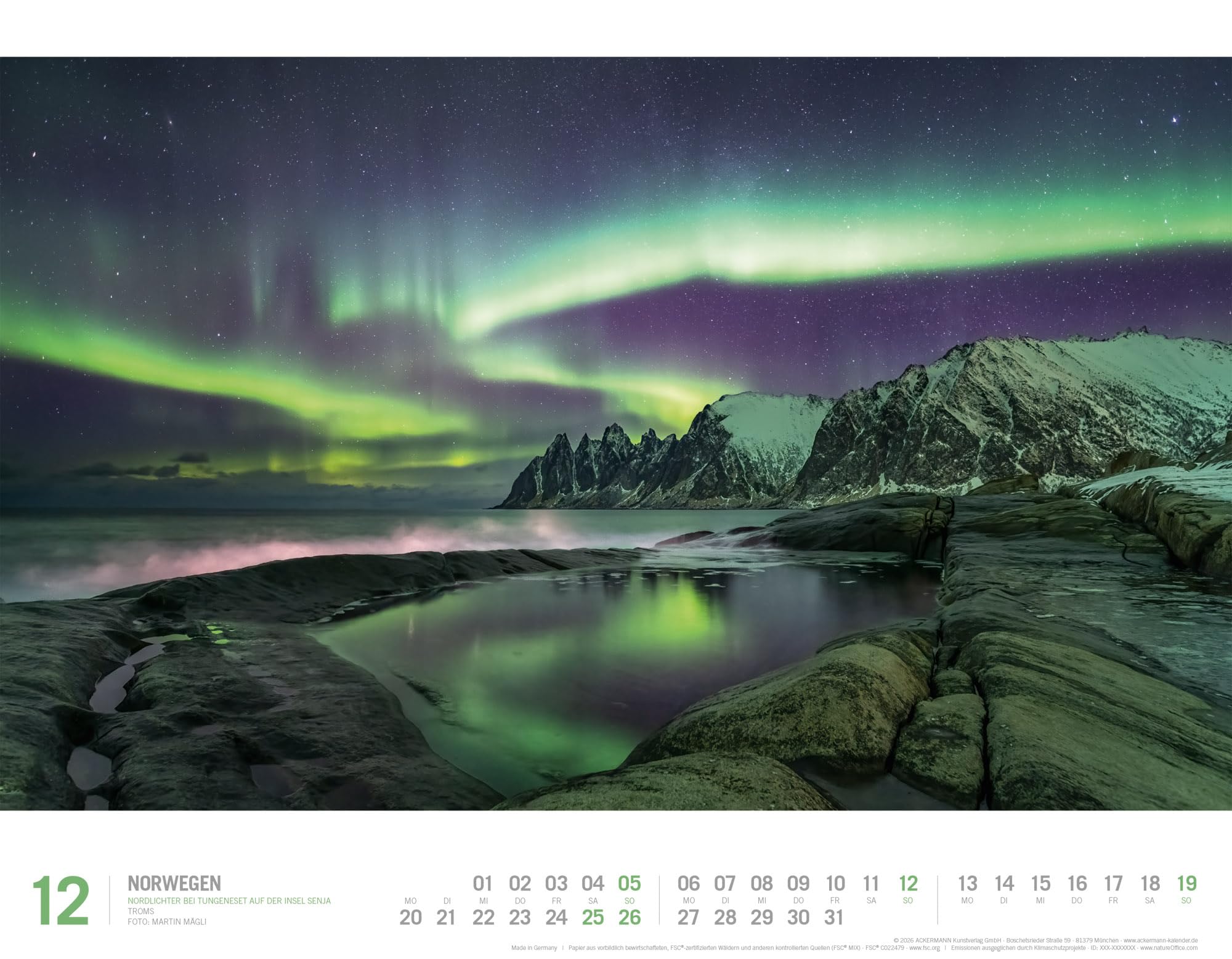 Norwegen Kalender 2027 | Unterwegs zwischen Fjordland und Nordkap | Imposanter Reise-Kalender im großen Querformat (54x42 cm) | Skandinavien