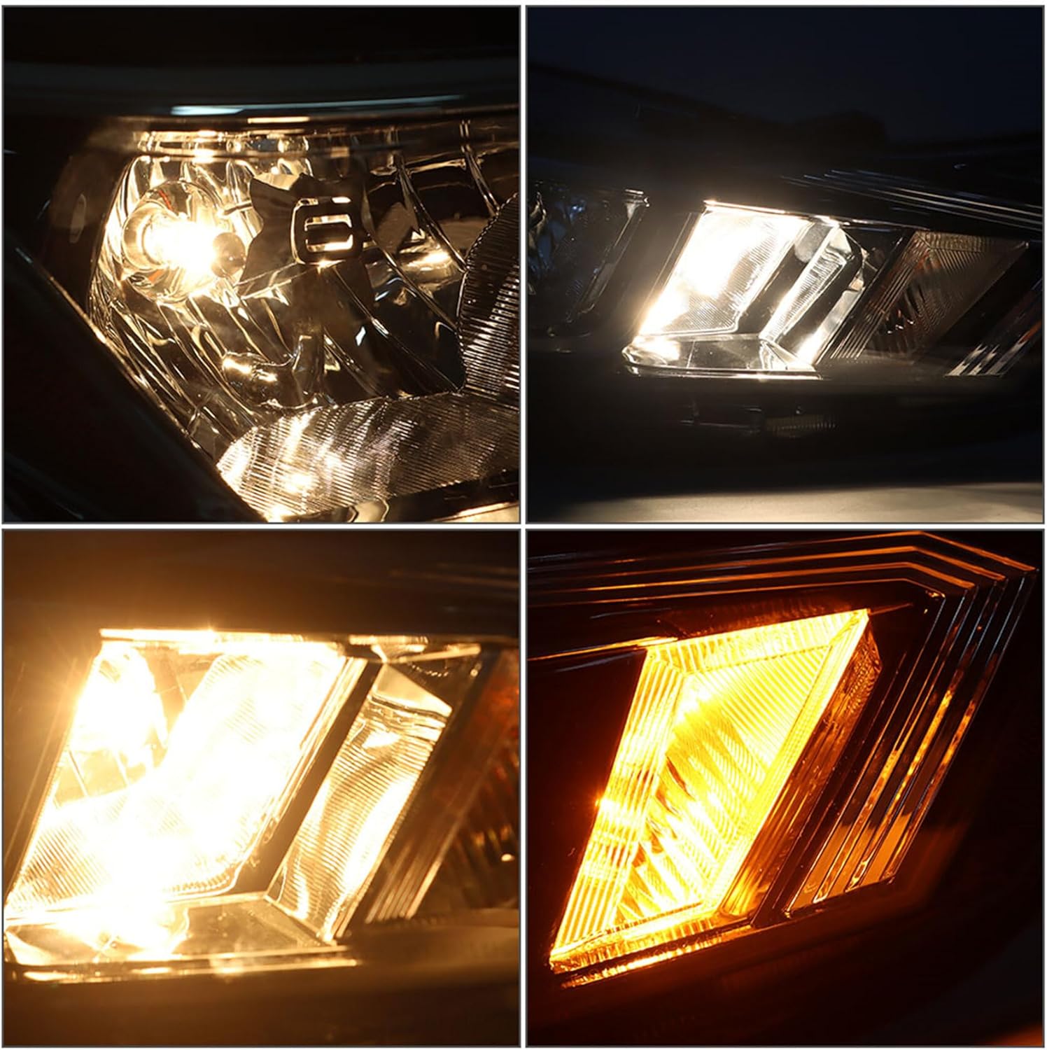 Halogen Passenger Side Headlight Assembly Replacement for 2020 2021 Versa Headlamp Assembly