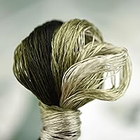 Vista 2 de Hilo de seda 100% natural, hilo de bordado hecho a mano hilo de seda 8 colores 360.9 ft cada uno (61)