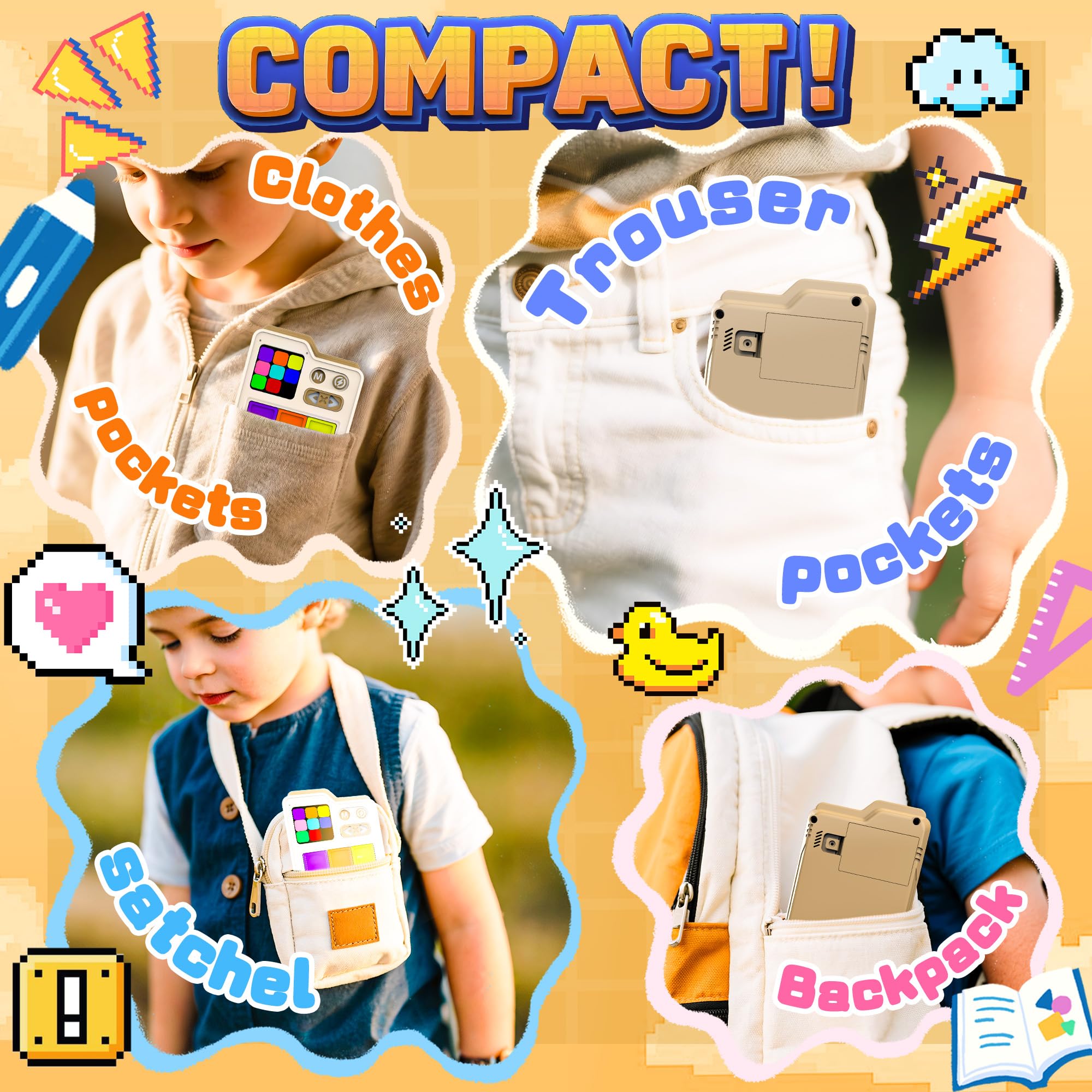 SMILESSKIDDO Super Slide Puzzle Games, Original 1000+ sfide e 3 modalità, puzzle rompicapo, puzzle super elettronico scorrevole giocattolo regali per bambini e adulti, divertente gioco di logica